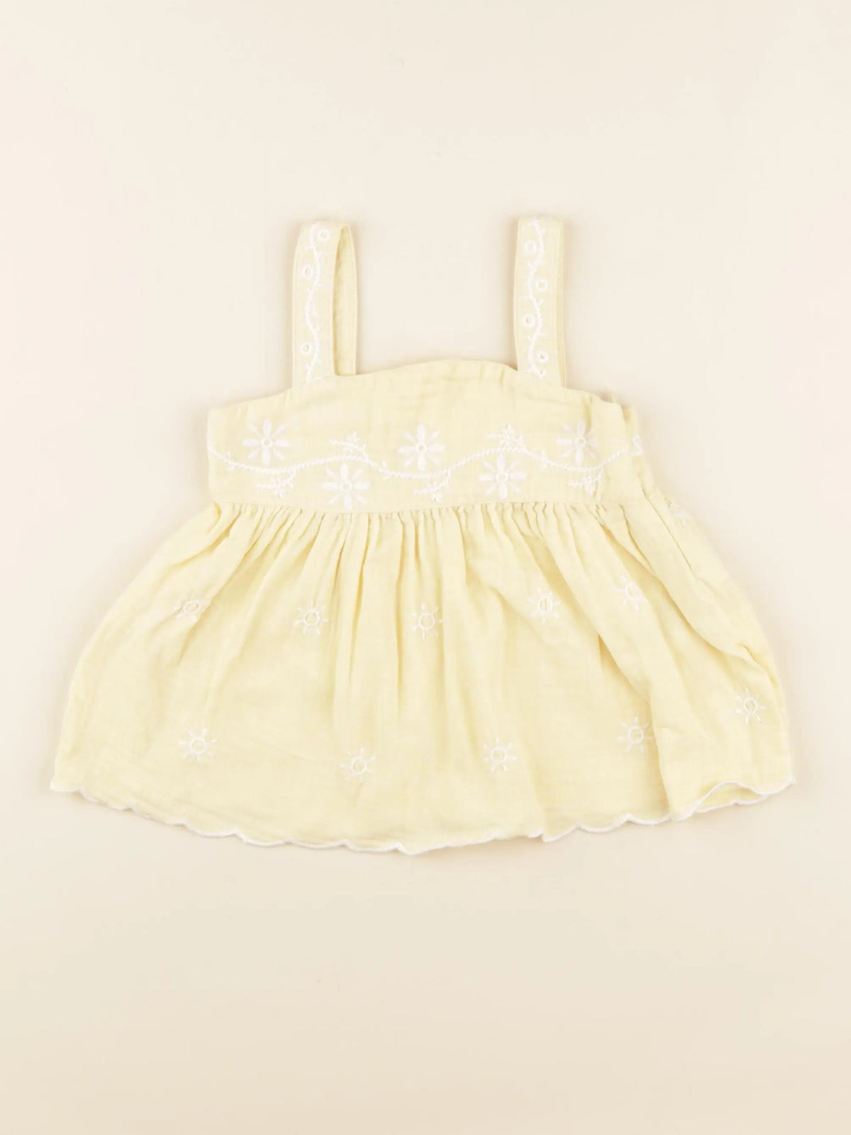 Vertbaudet - blouse jaune - 3/4 ans