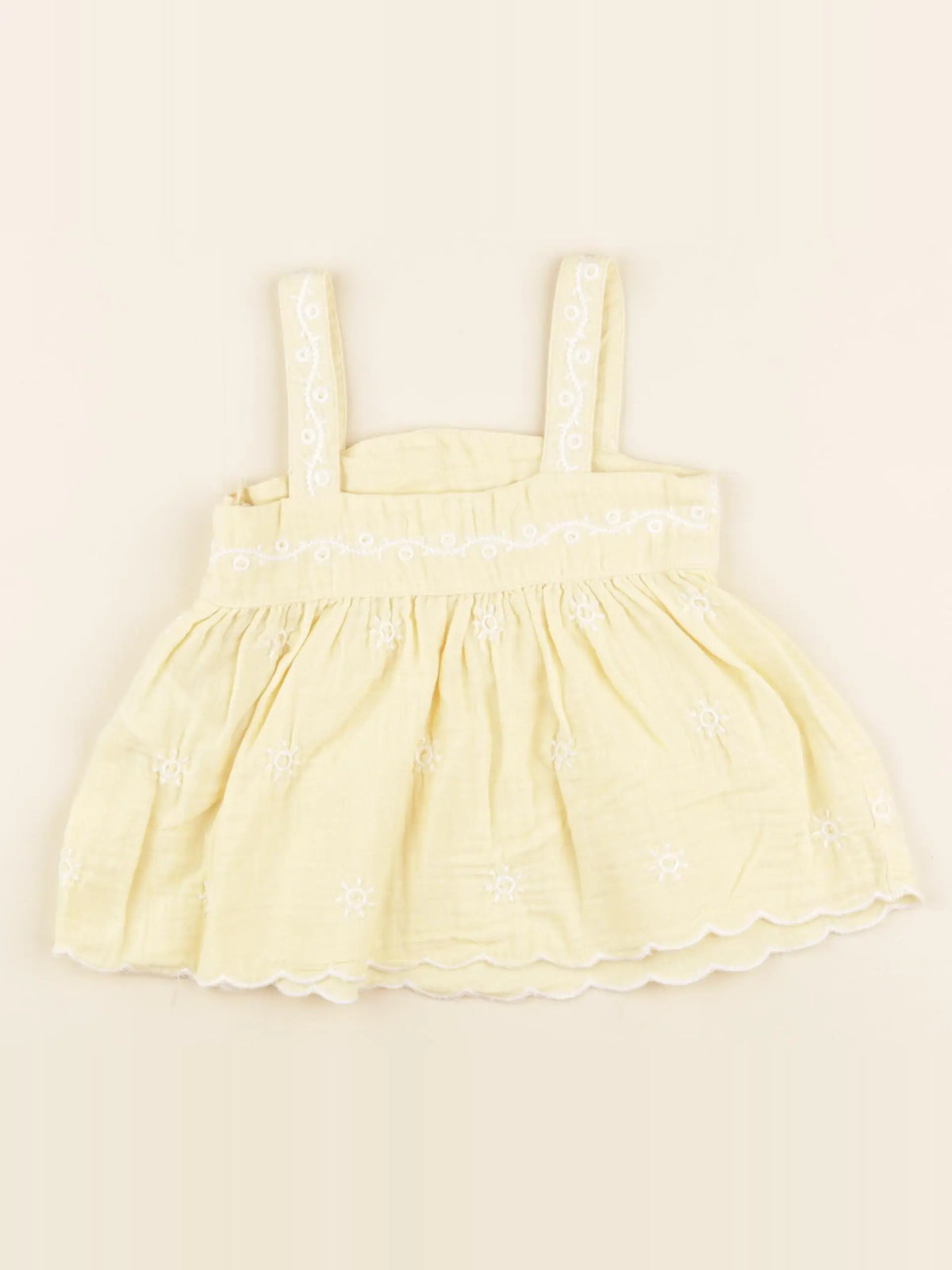 Vertbaudet - blouse jaune - 3/4 ans