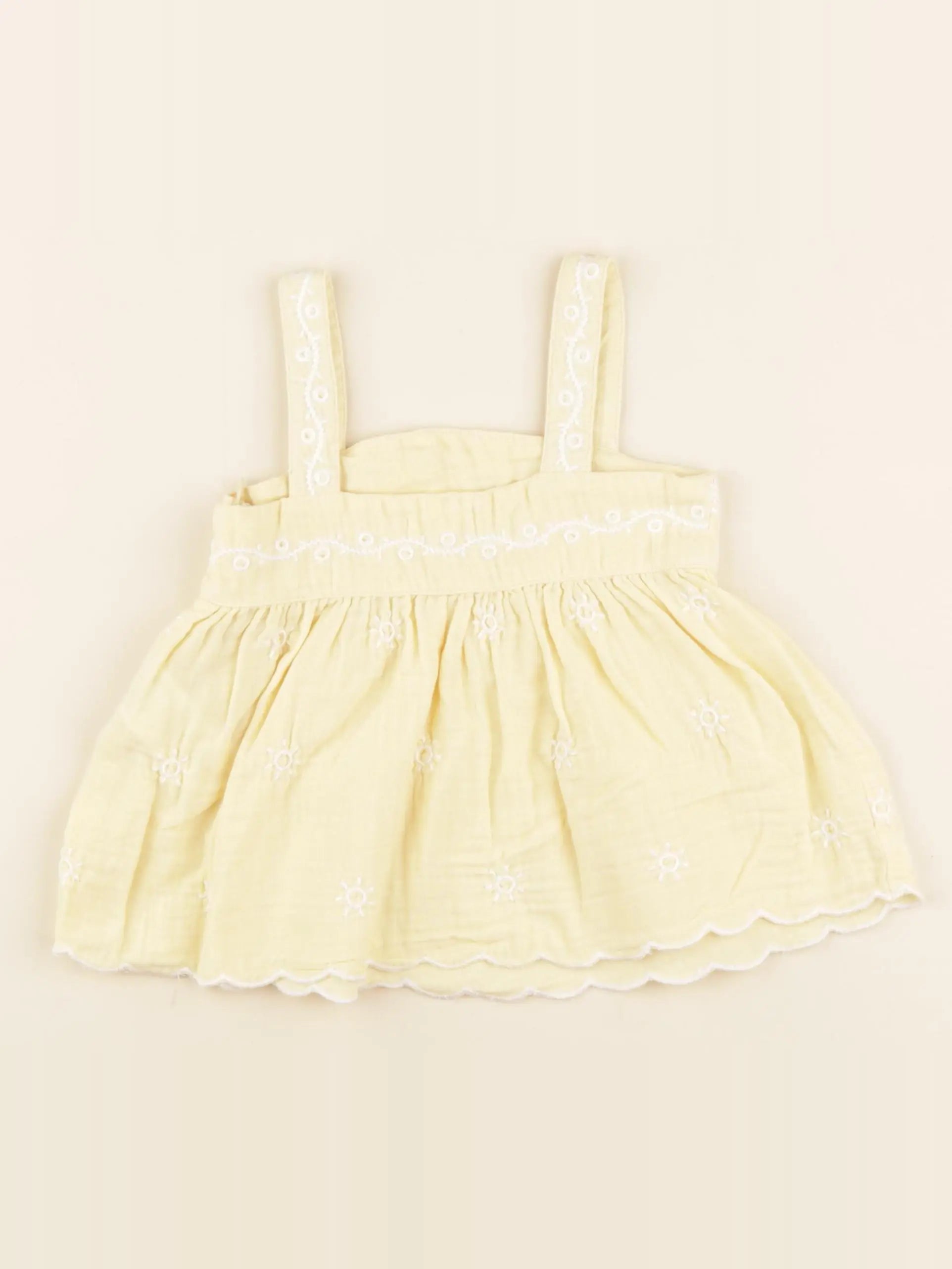 Vertbaudet - blouse jaune - 3/4 ans