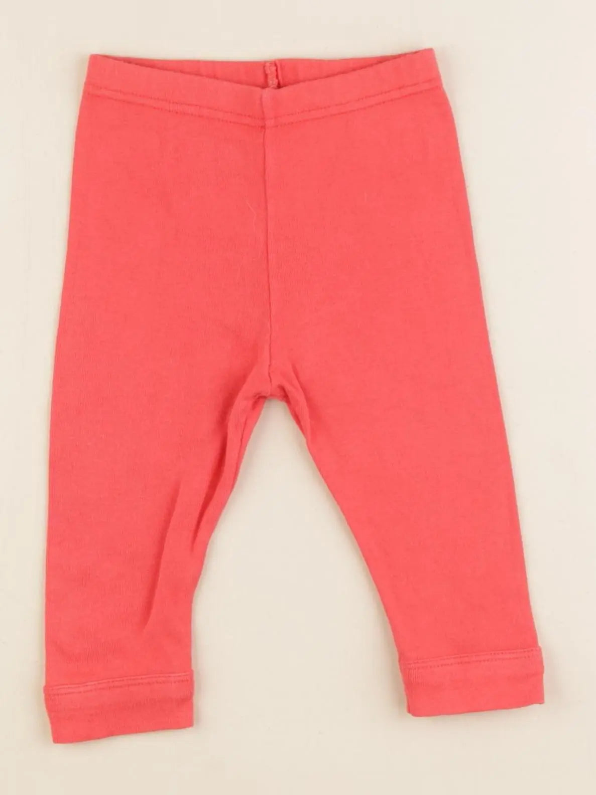 Petit Bateau - legging orange - 6 mois