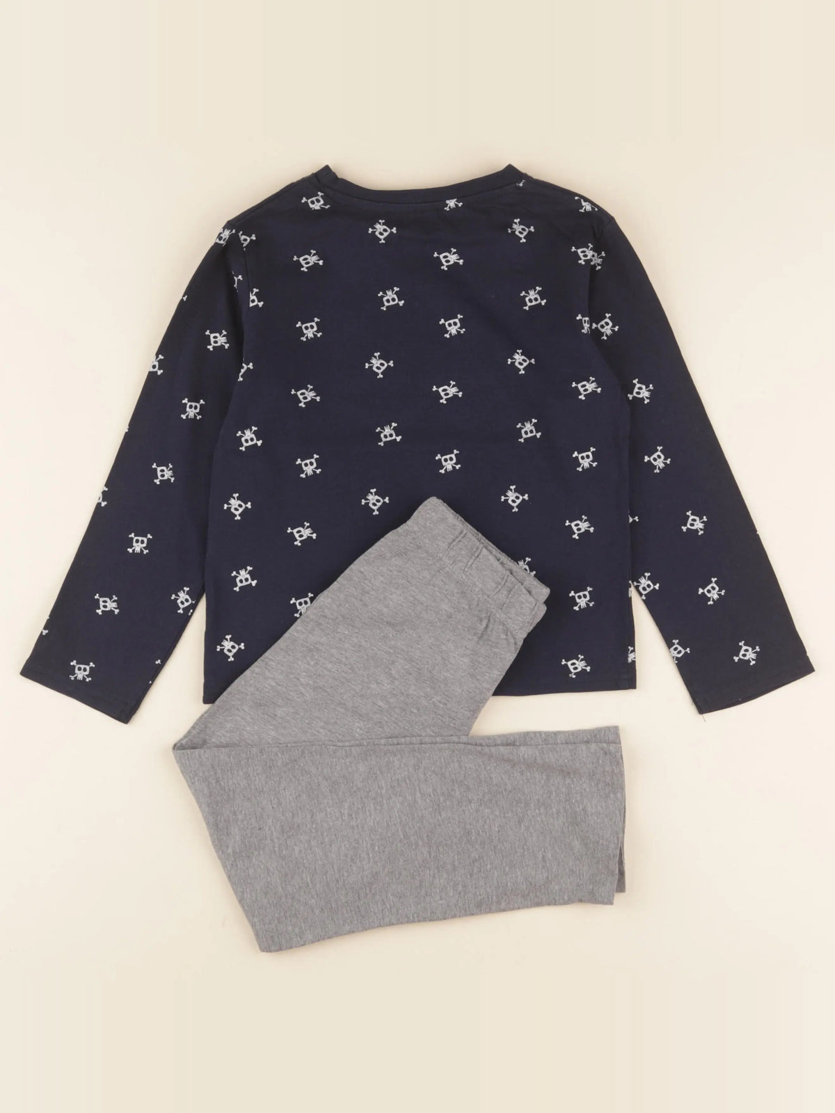 Vertbaudet - pyjama coton gris - 6 ans