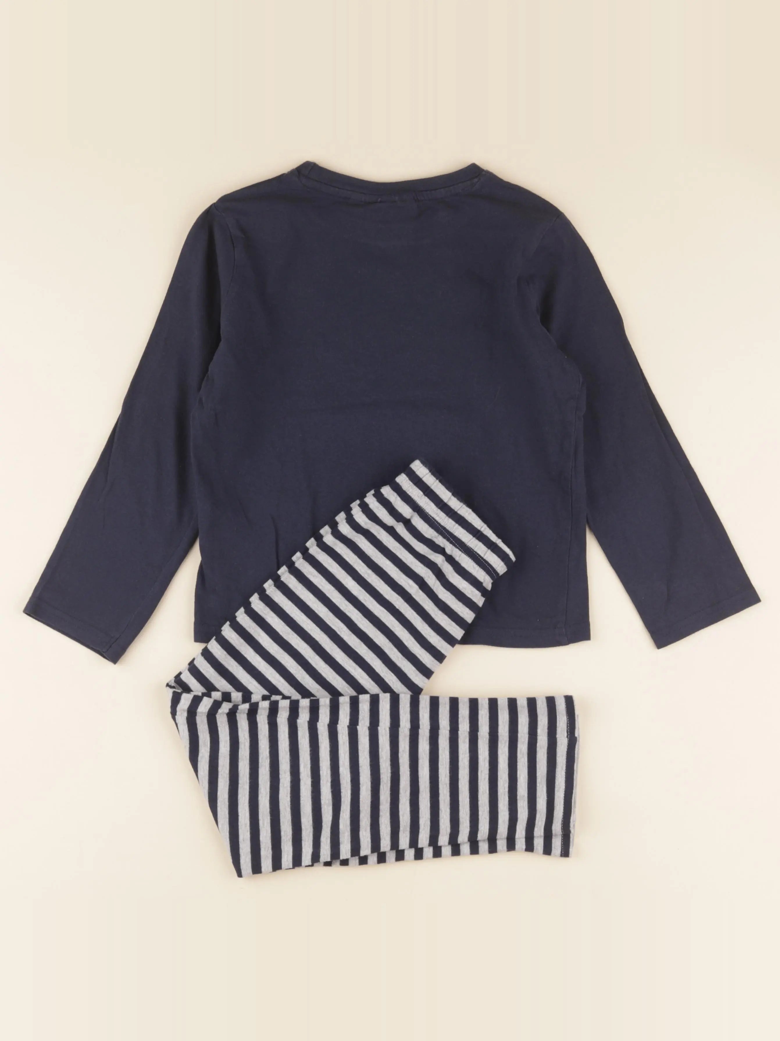 Vertbaudet - pyjama coton bleu - 6 ans