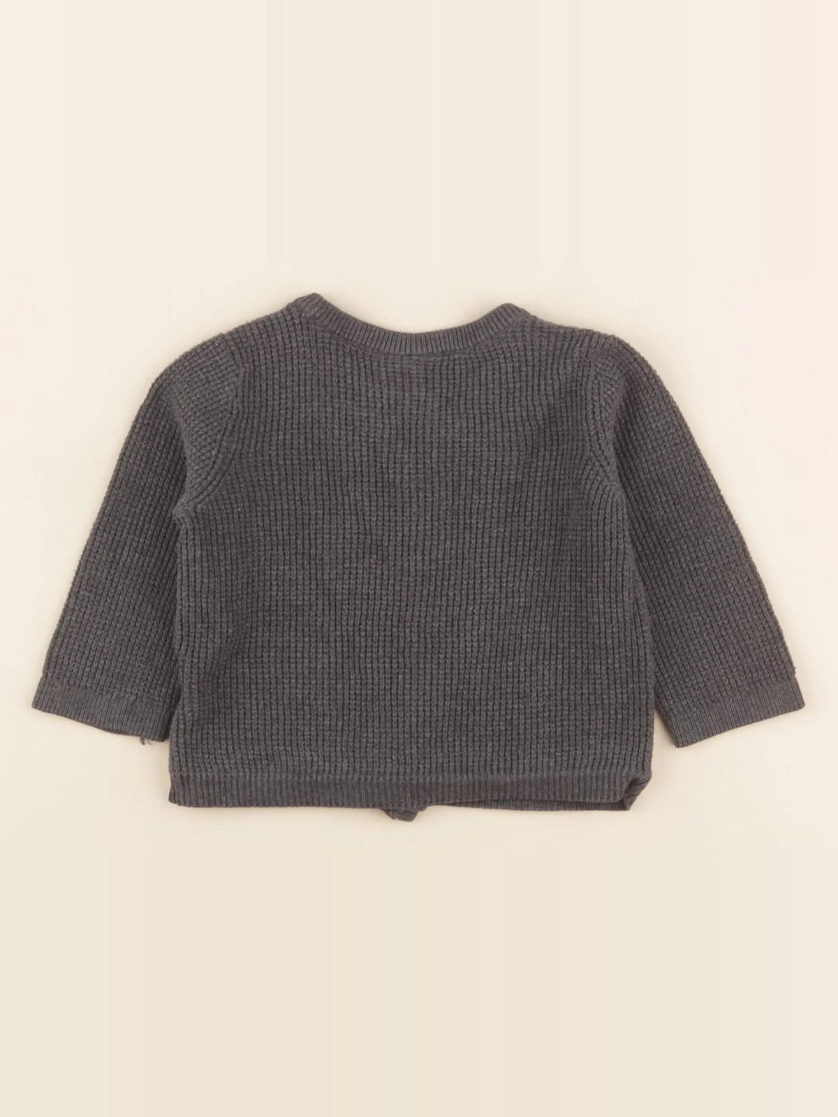 H&M - gilet gris - 4/6 mois