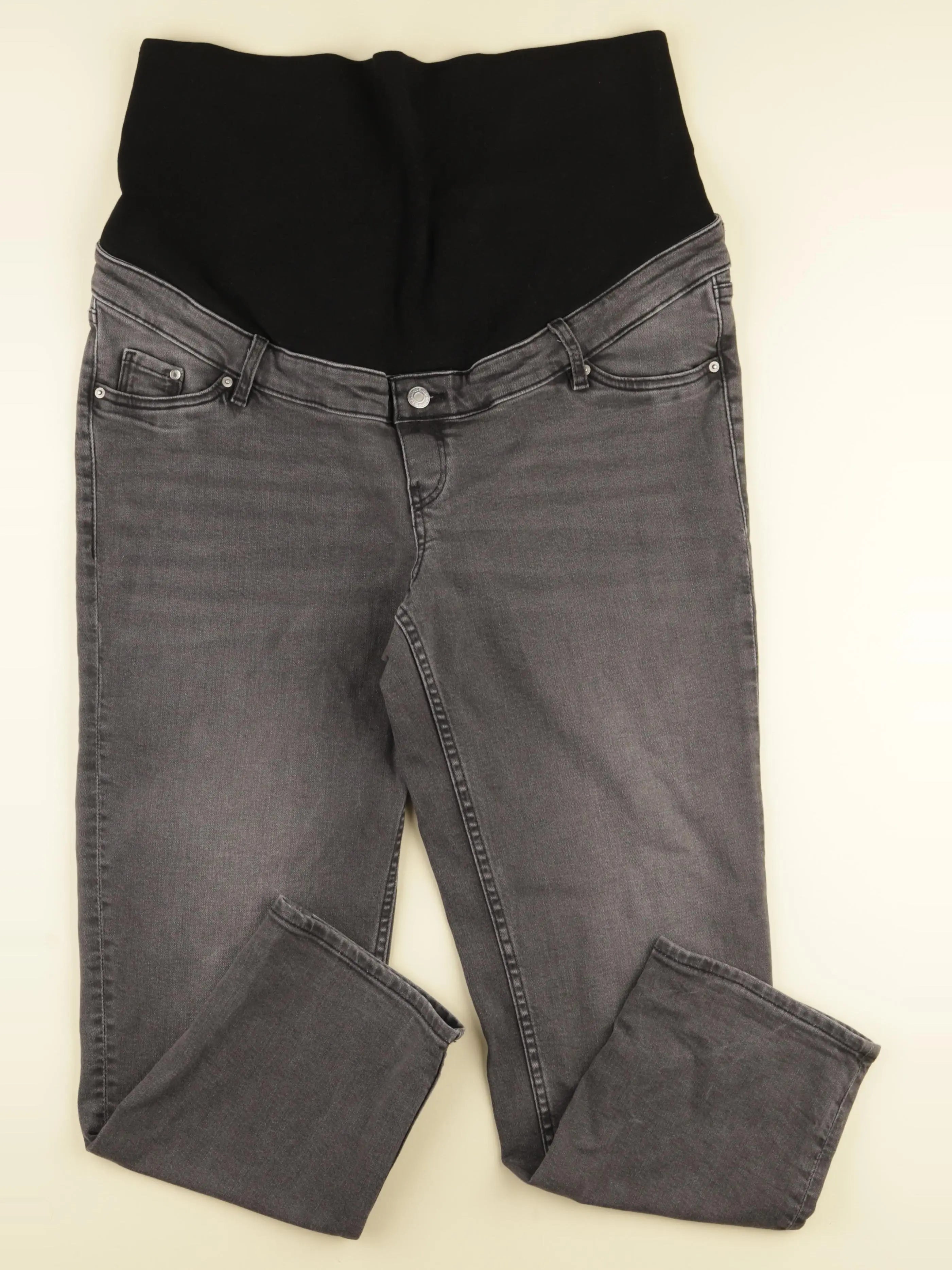 H&M - jean grossesse gris - 44 à 46