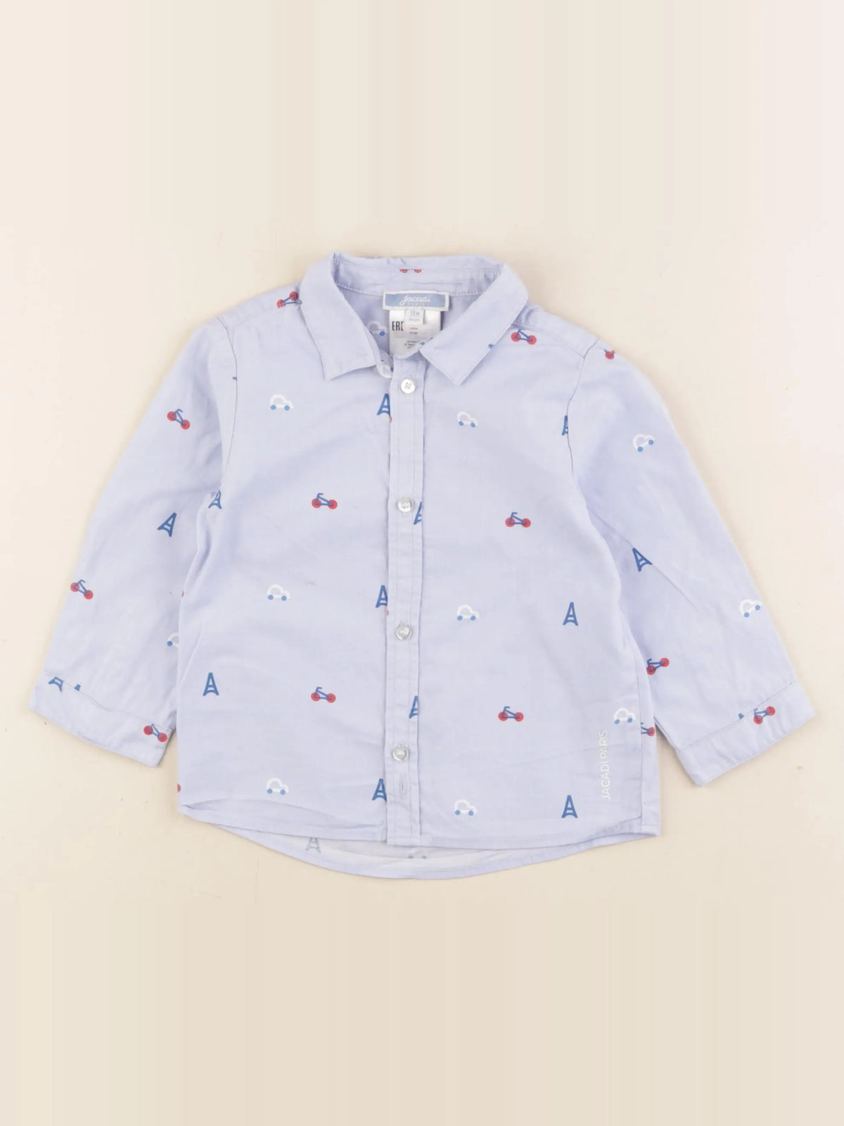 Jacadi - chemise bleu - 18 mois