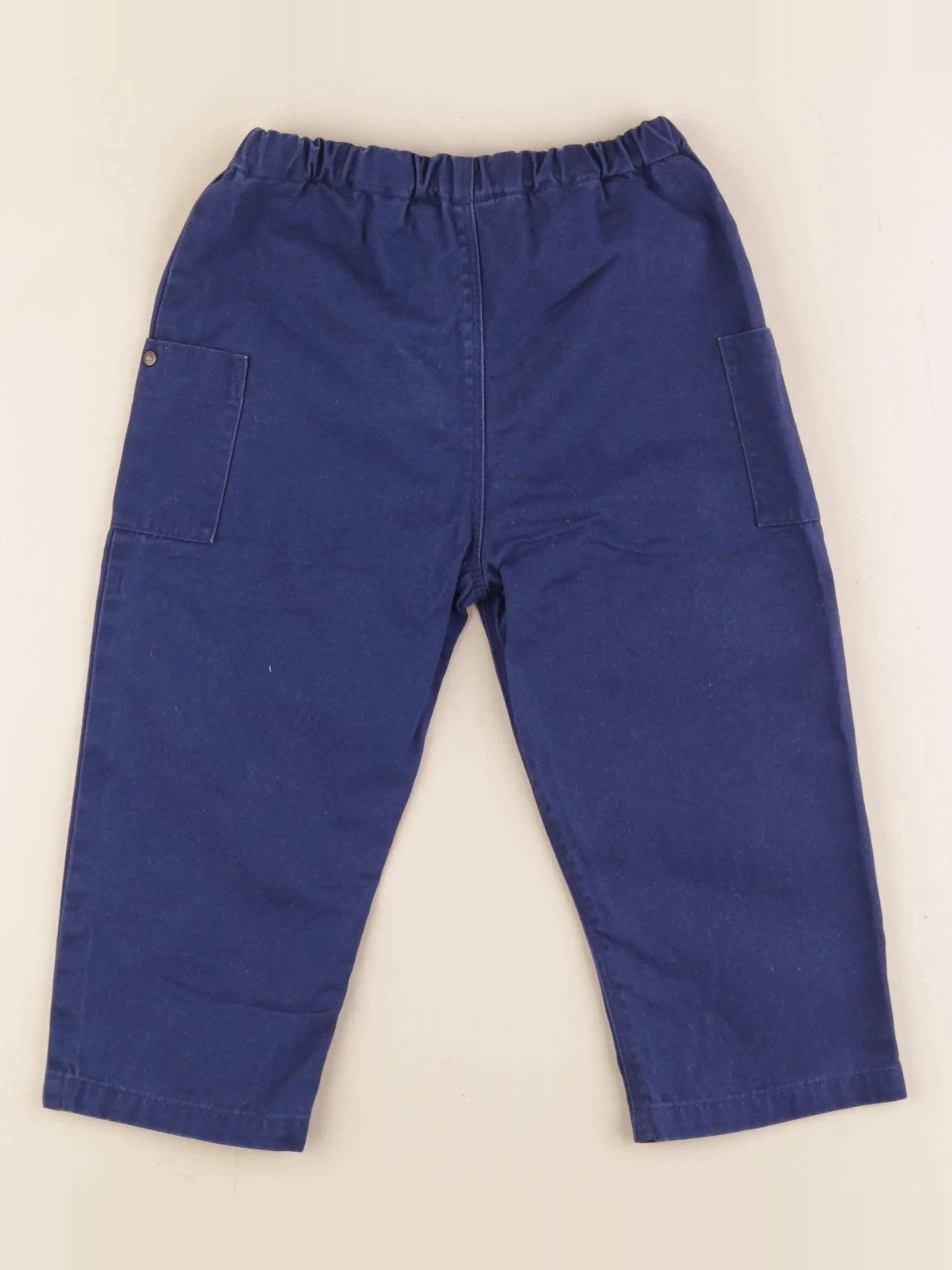Petit Bateau - pantalon bleu - 36 mois