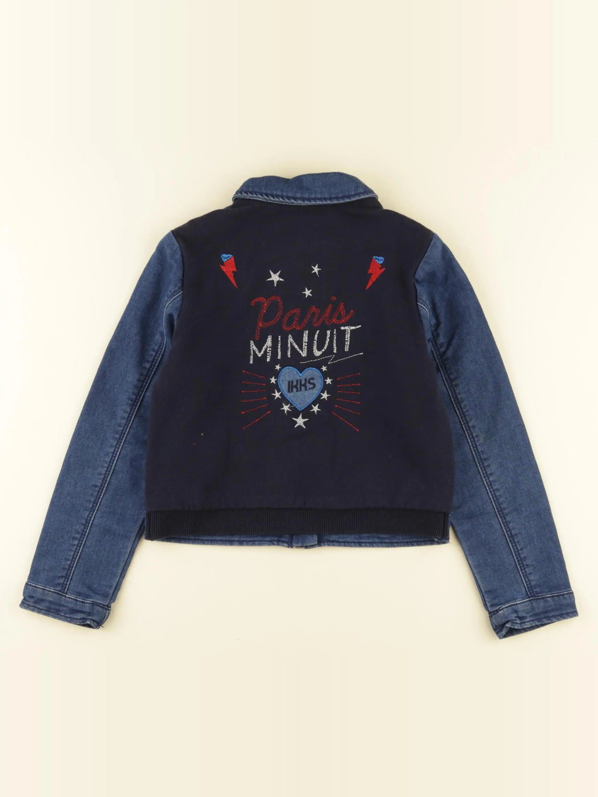 IKKS - veste imprimé au dos bleu - 6 ans