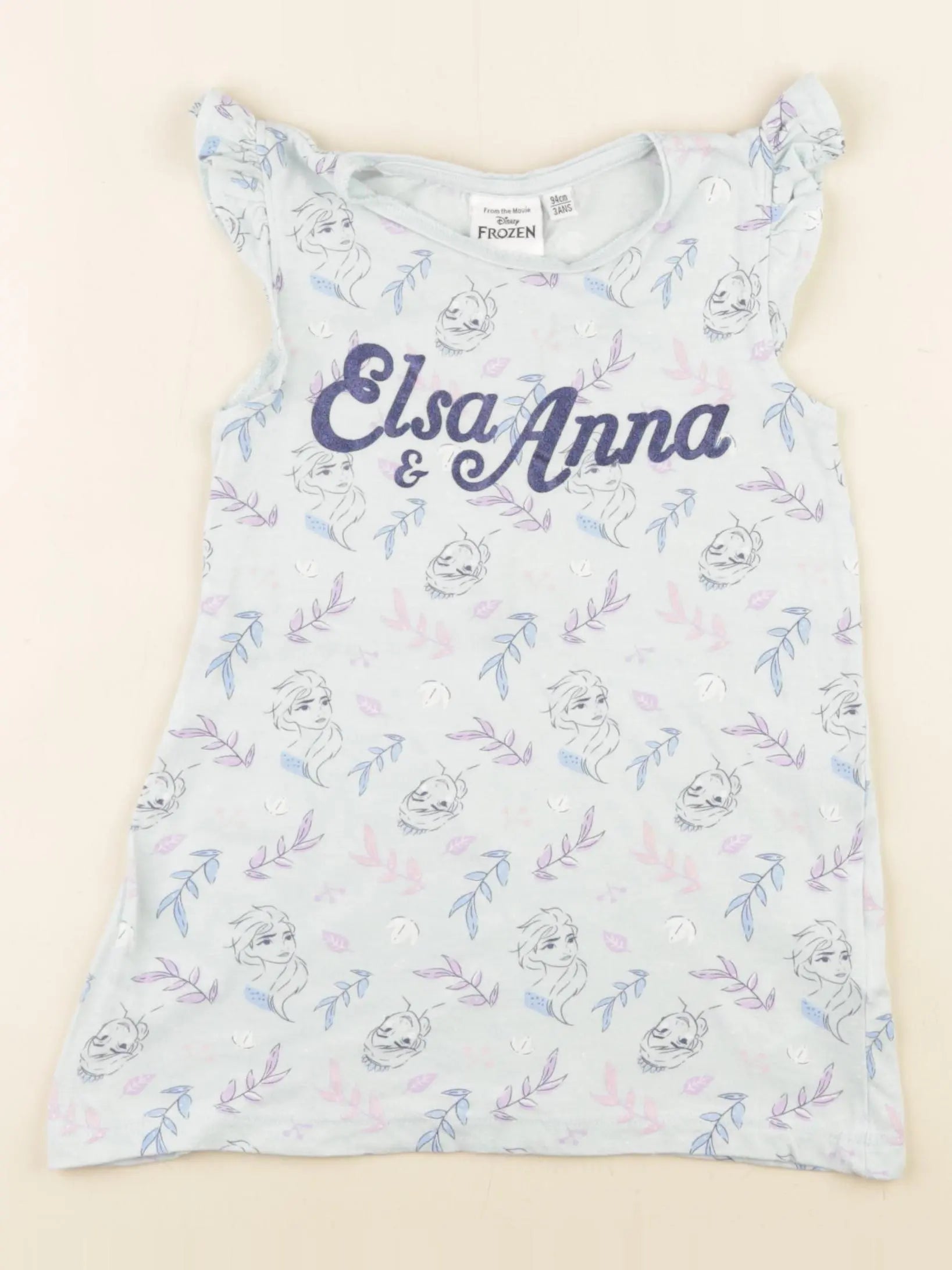 Vertbaudet - chemise de nuit coton bleu - 3 ans