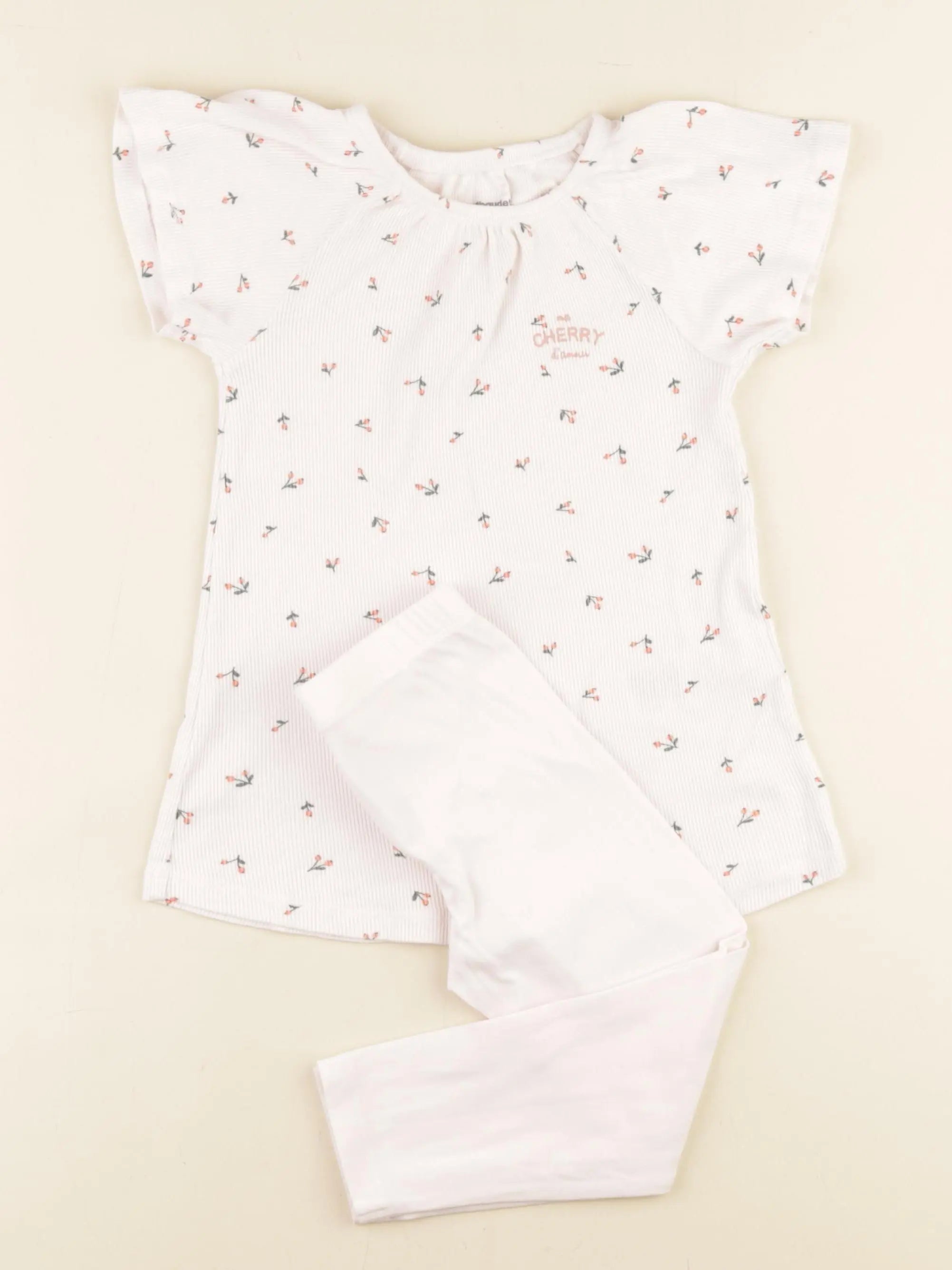 Vertbaudet - pyjama coton rose - 3 ans