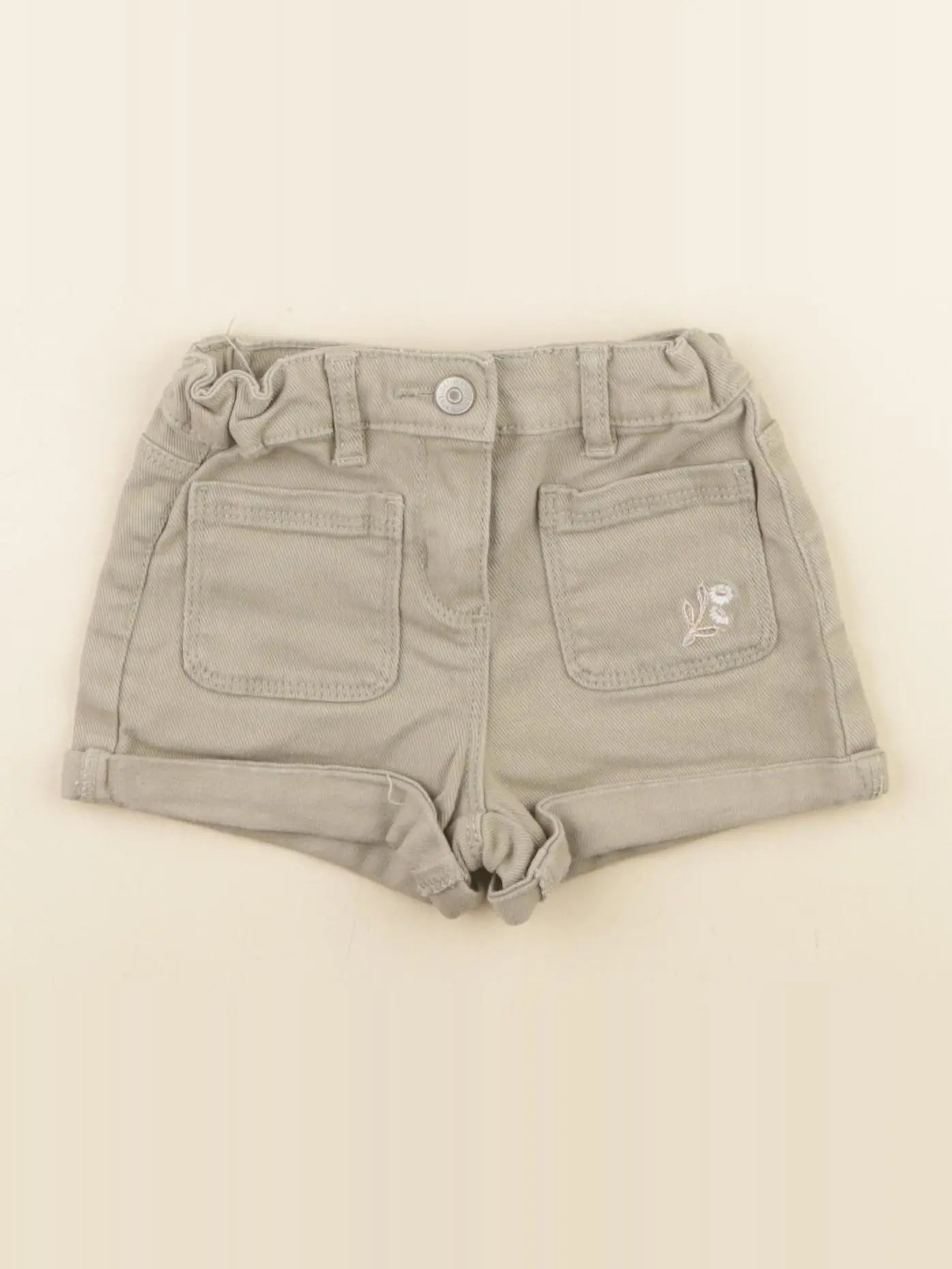 Vertbaudet - short vert, or - 3 ans