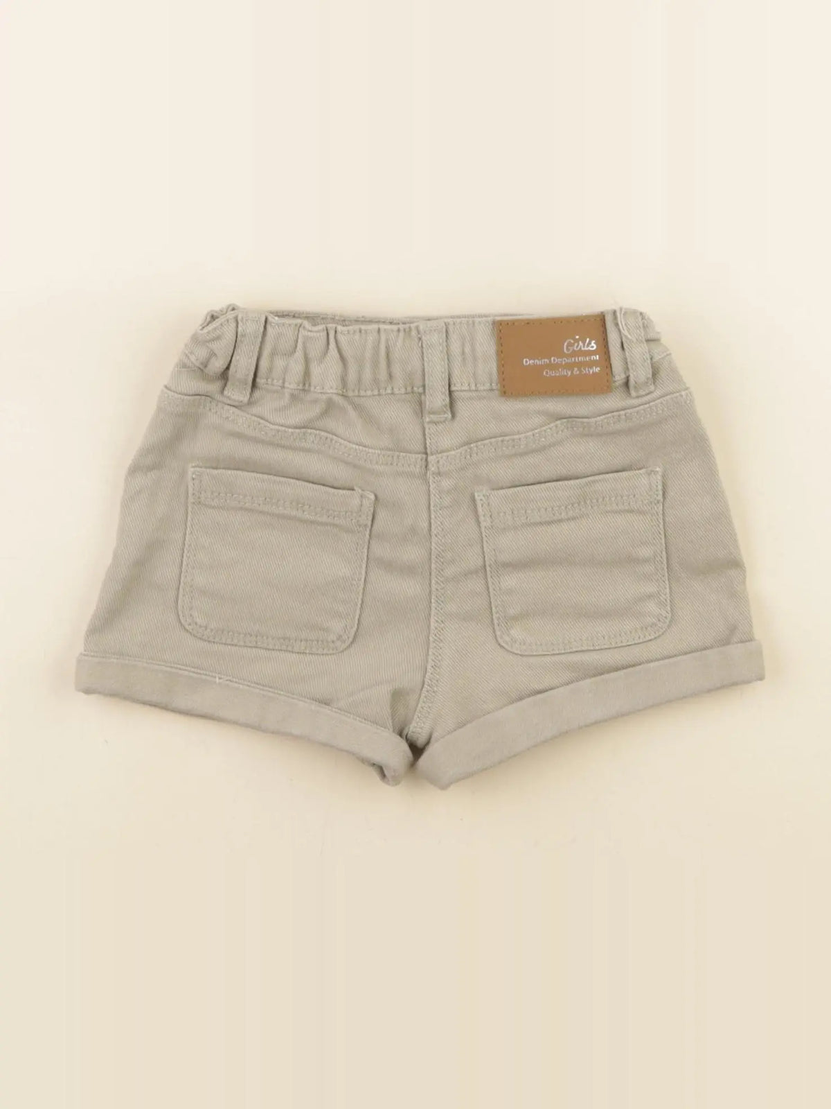 Vertbaudet - short vert, or - 3 ans