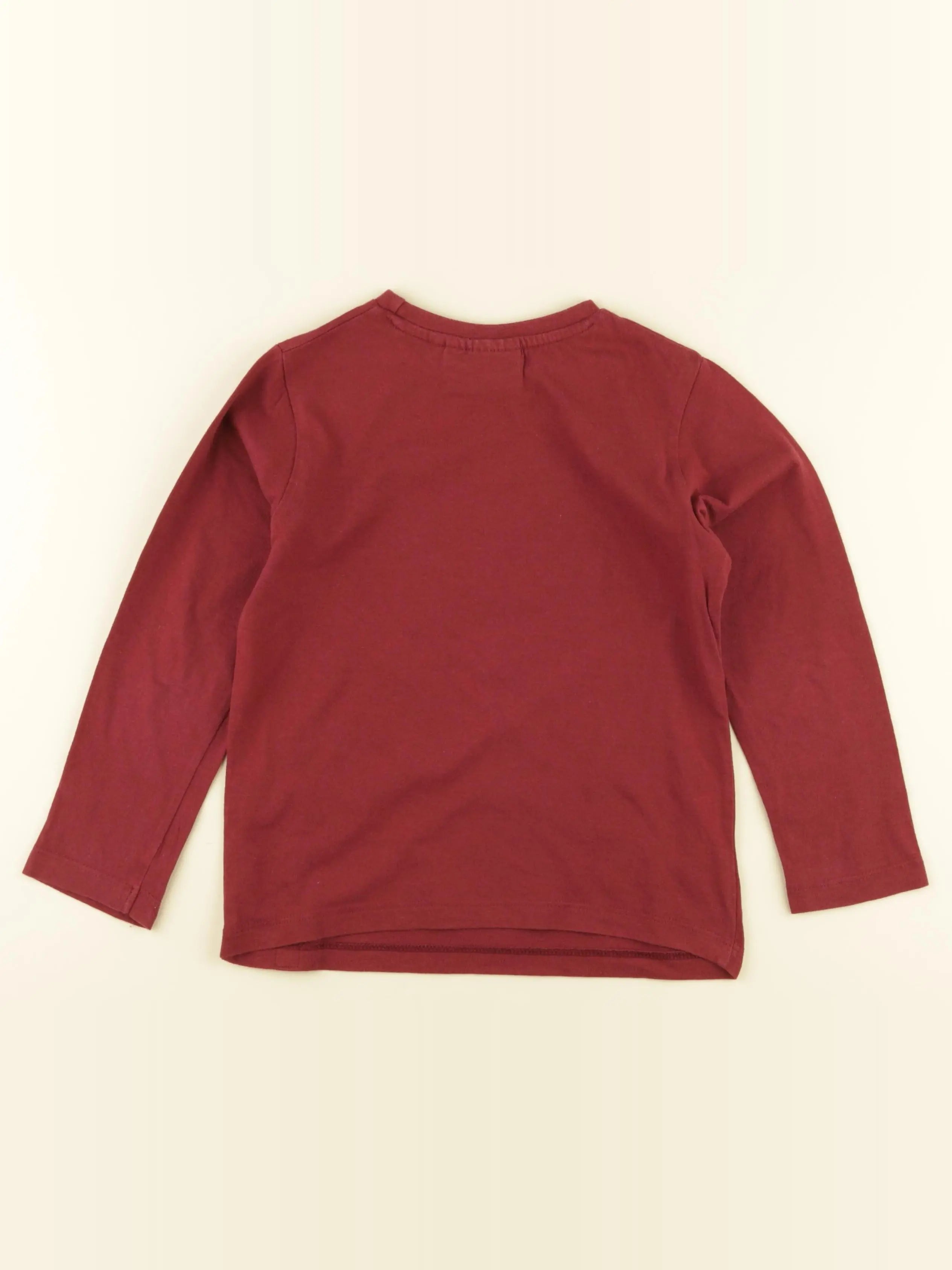 Vertbaudet - tee-shirt rouge - 6 ans