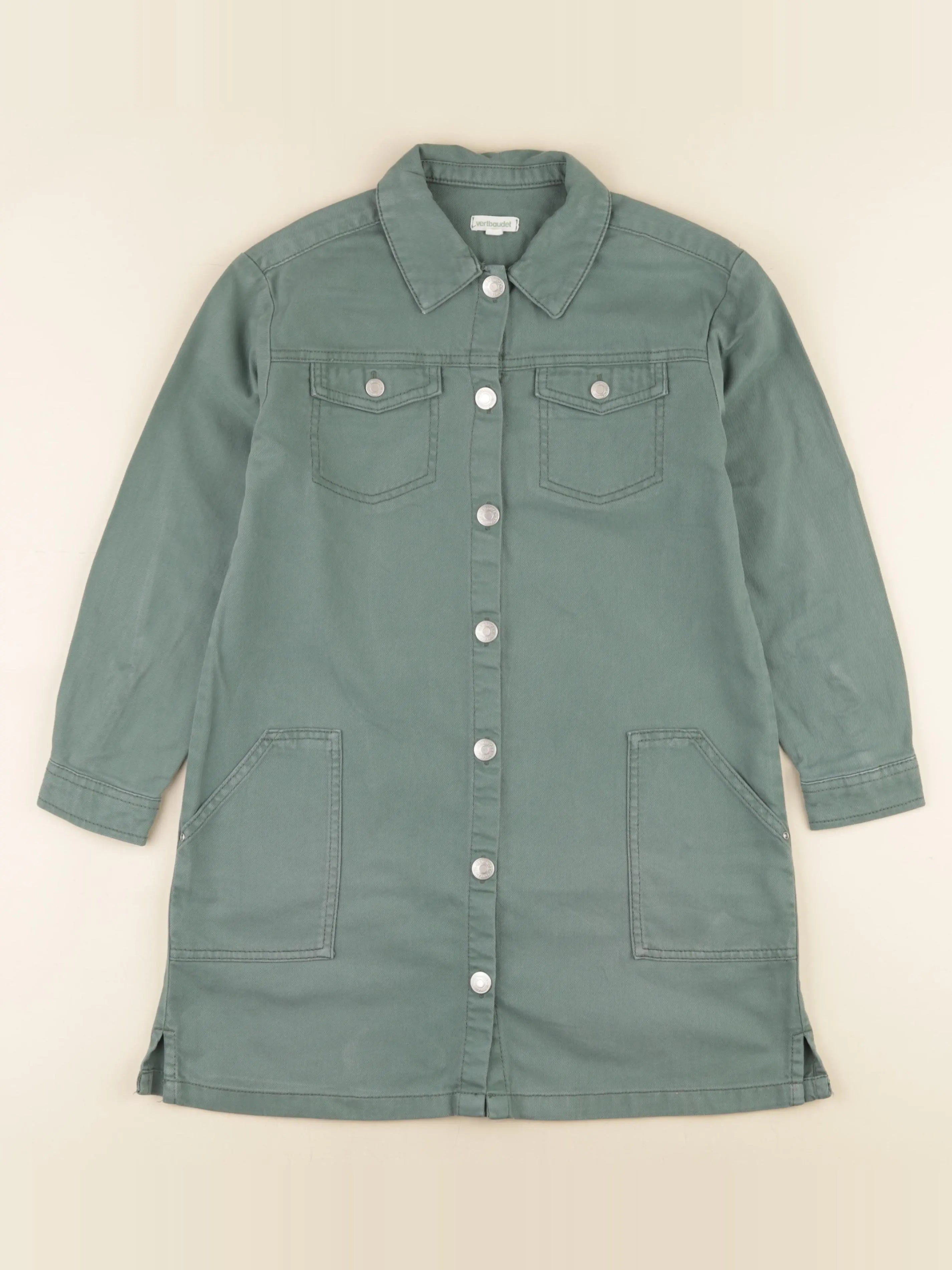 Vertbaudet - robe vert - 10 ans