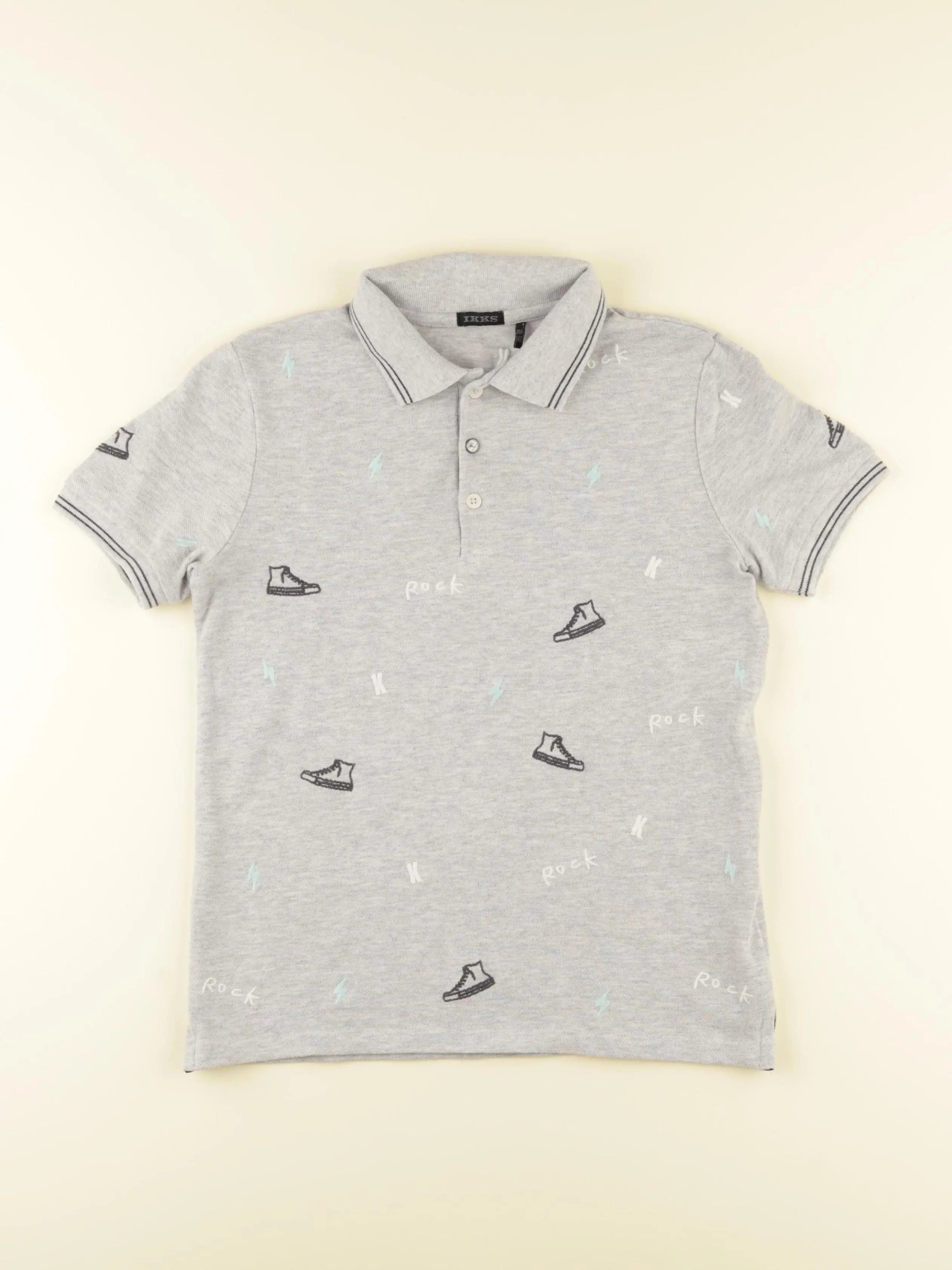 IKKS - polo gris - 12 ans