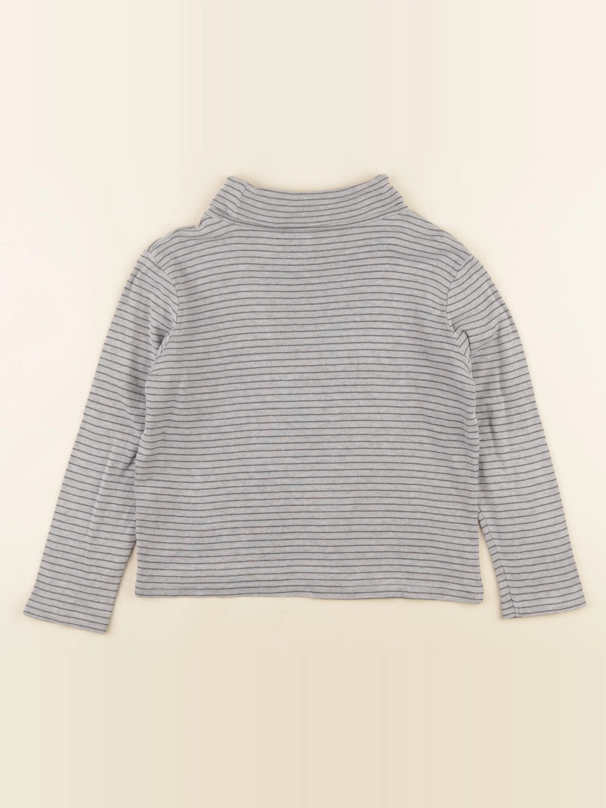 Vertbaudet - sous-pull gris - 8 ans