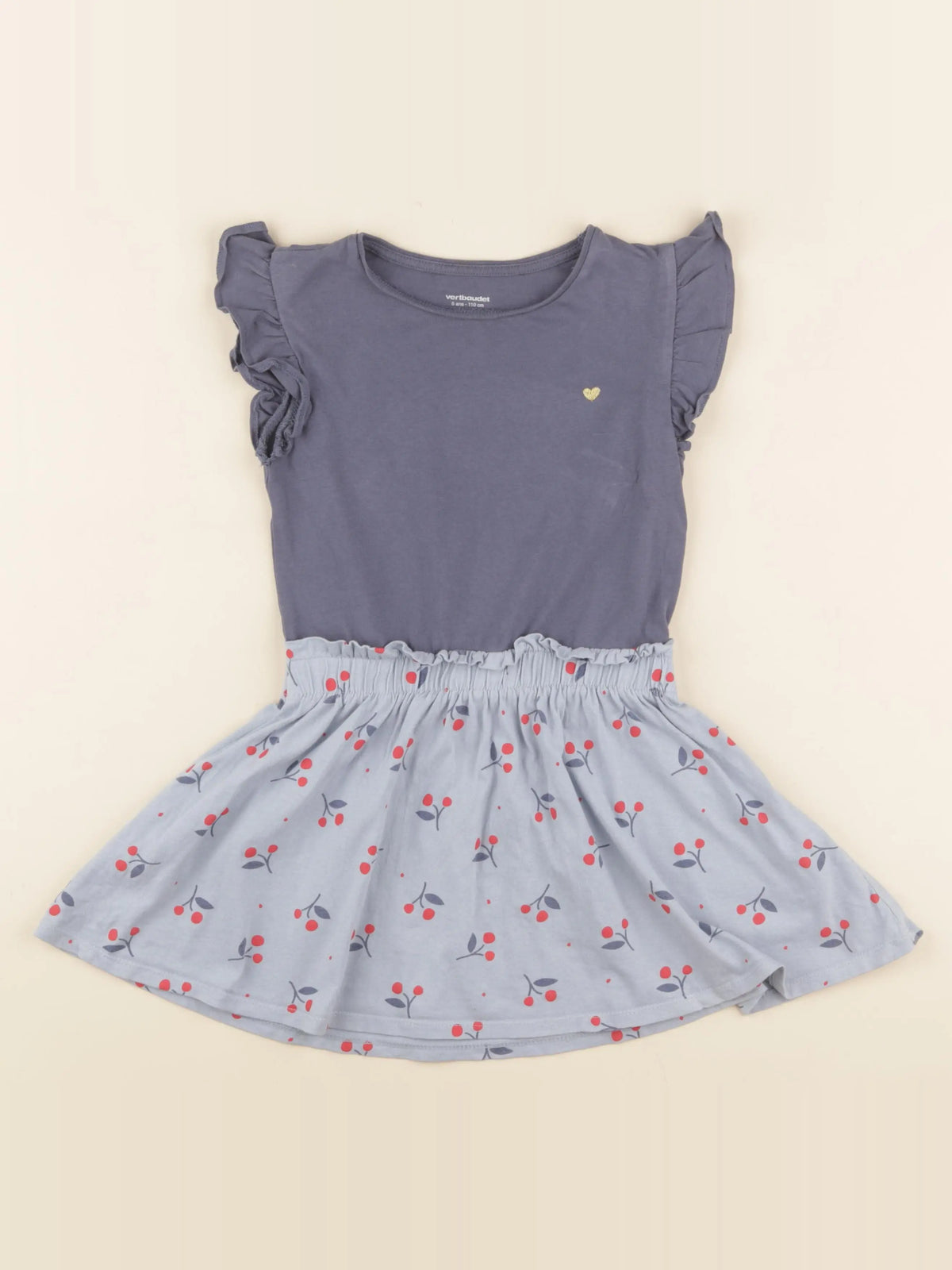 Vertbaudet - robe bleu - 5 ans