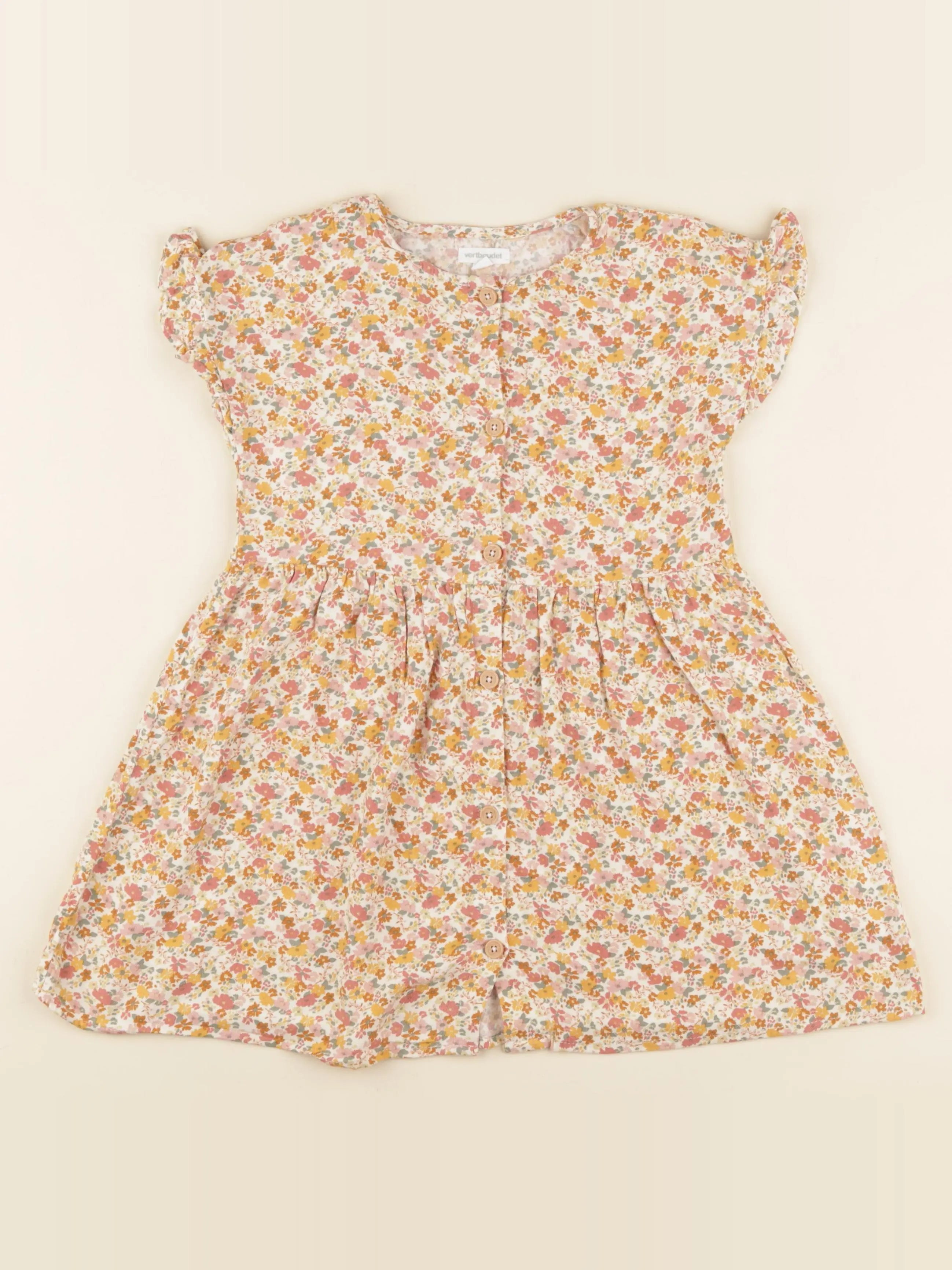 Vertbaudet - robe multicolore - 5 ans
