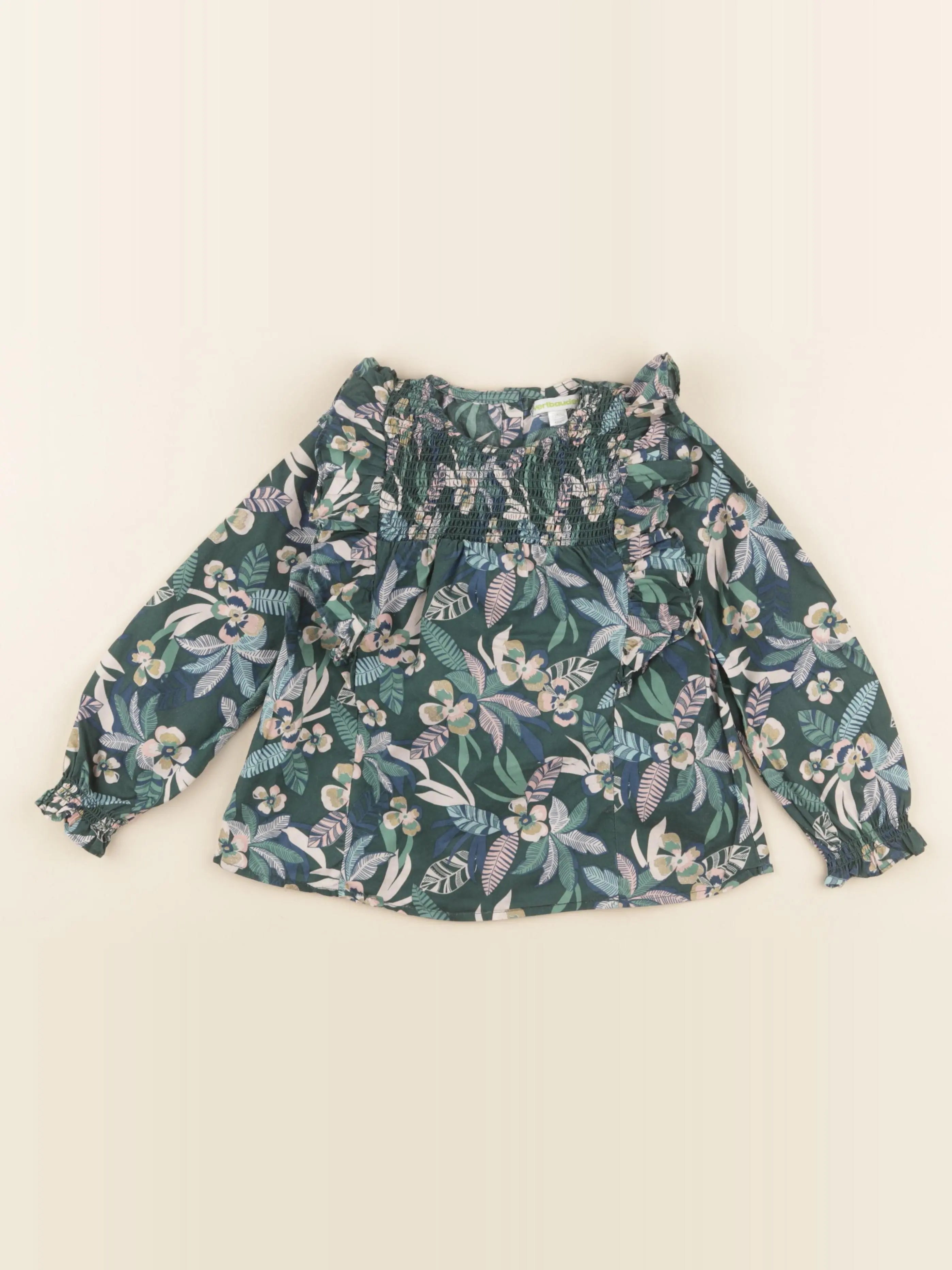 Vertbaudet - blouse vert - 5 ans