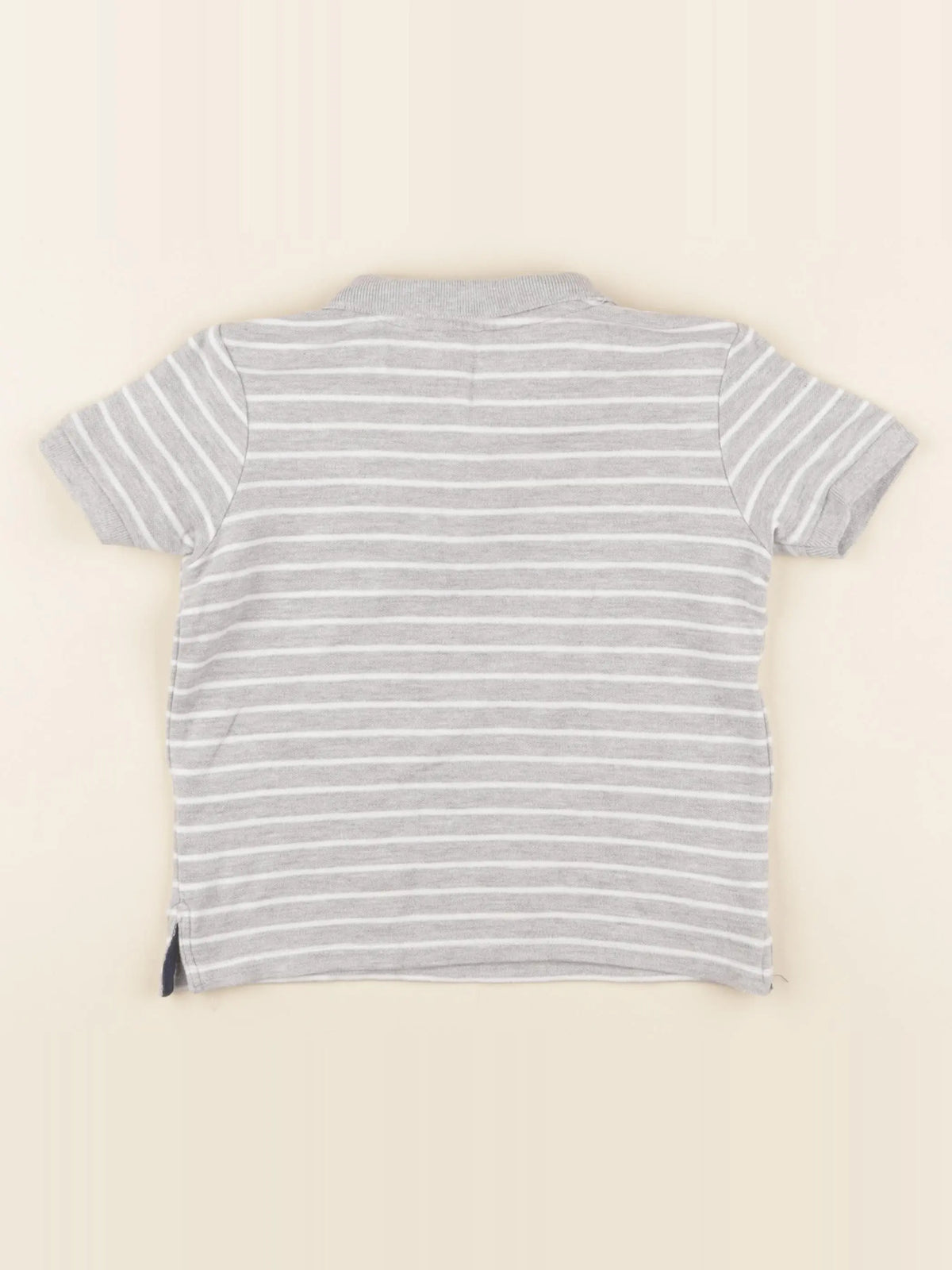 Vertbaudet - polo gris - 4 ans