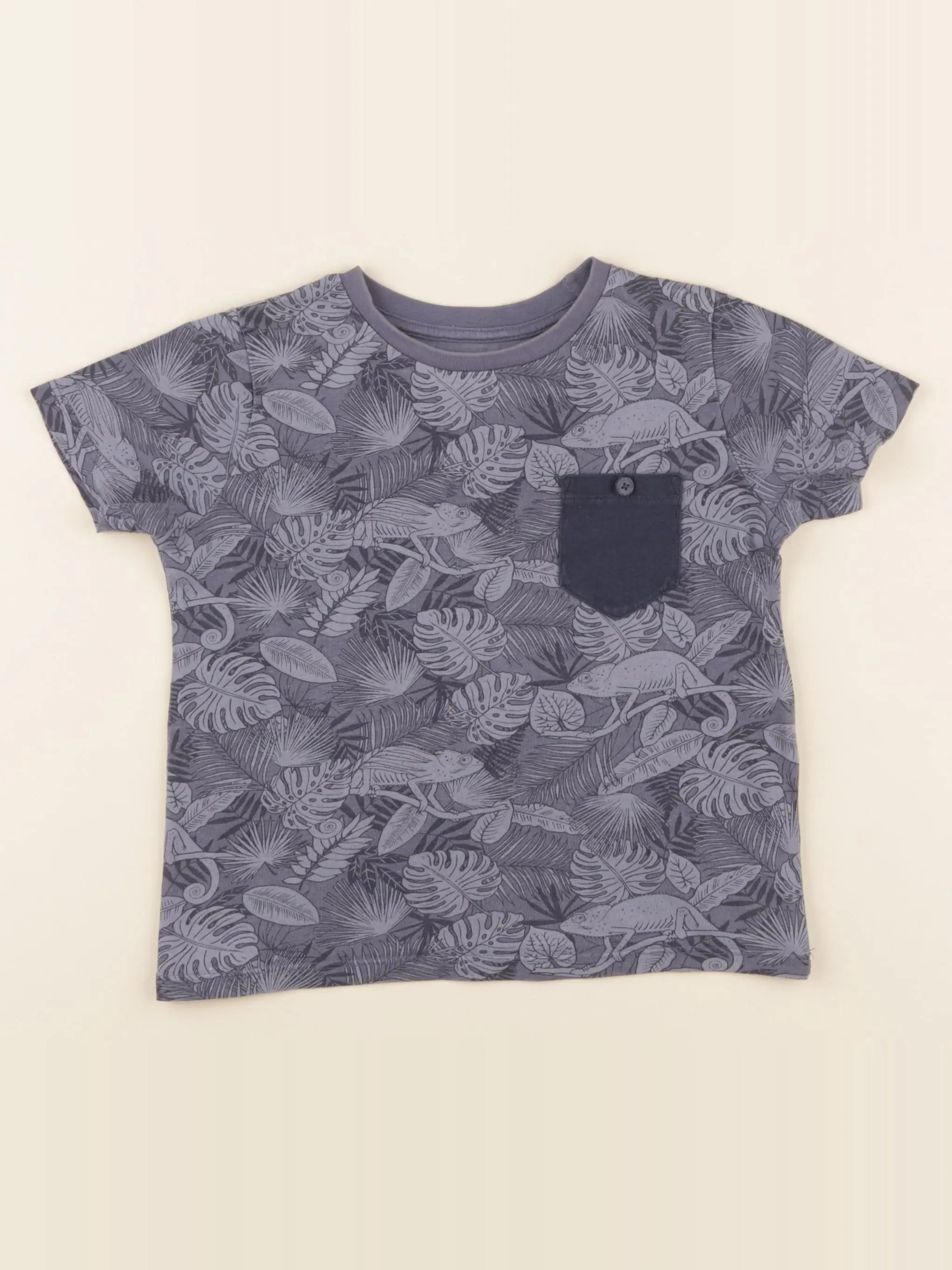 Vertbaudet - tee-shirt bleu - 4 ans