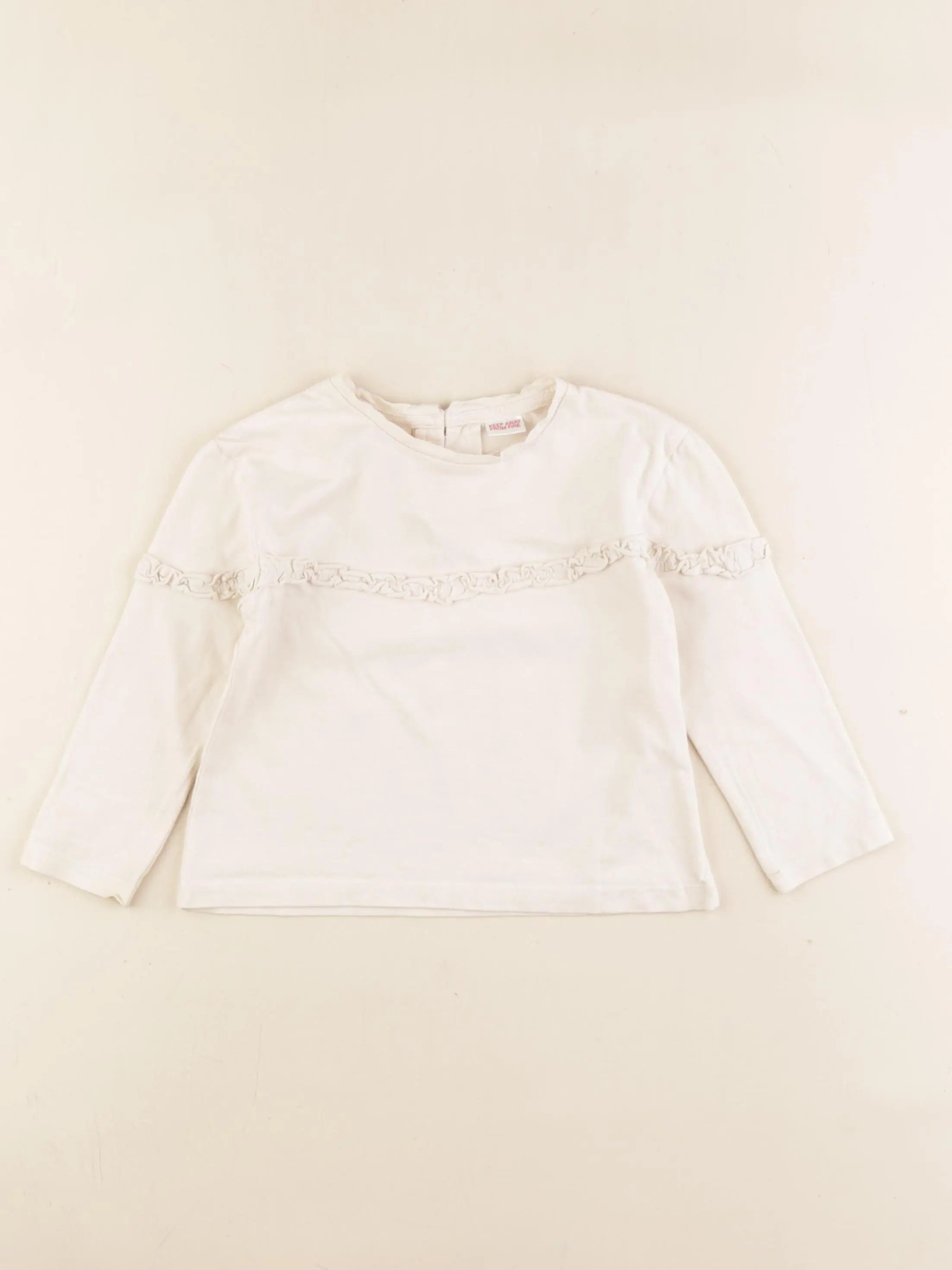 Zara - tee-shirt beige - 12/18 mois