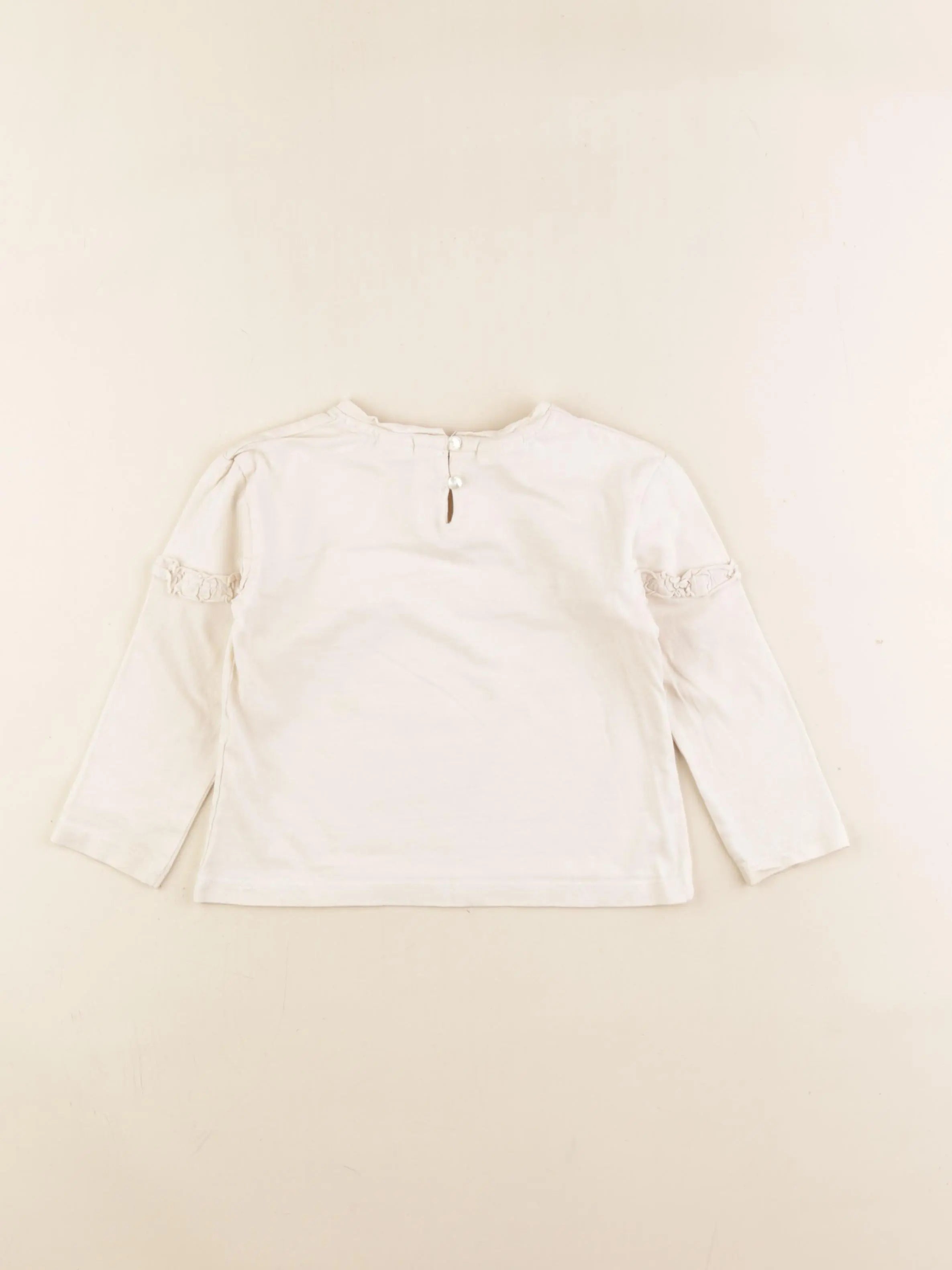 Zara - tee-shirt beige - 12/18 mois
