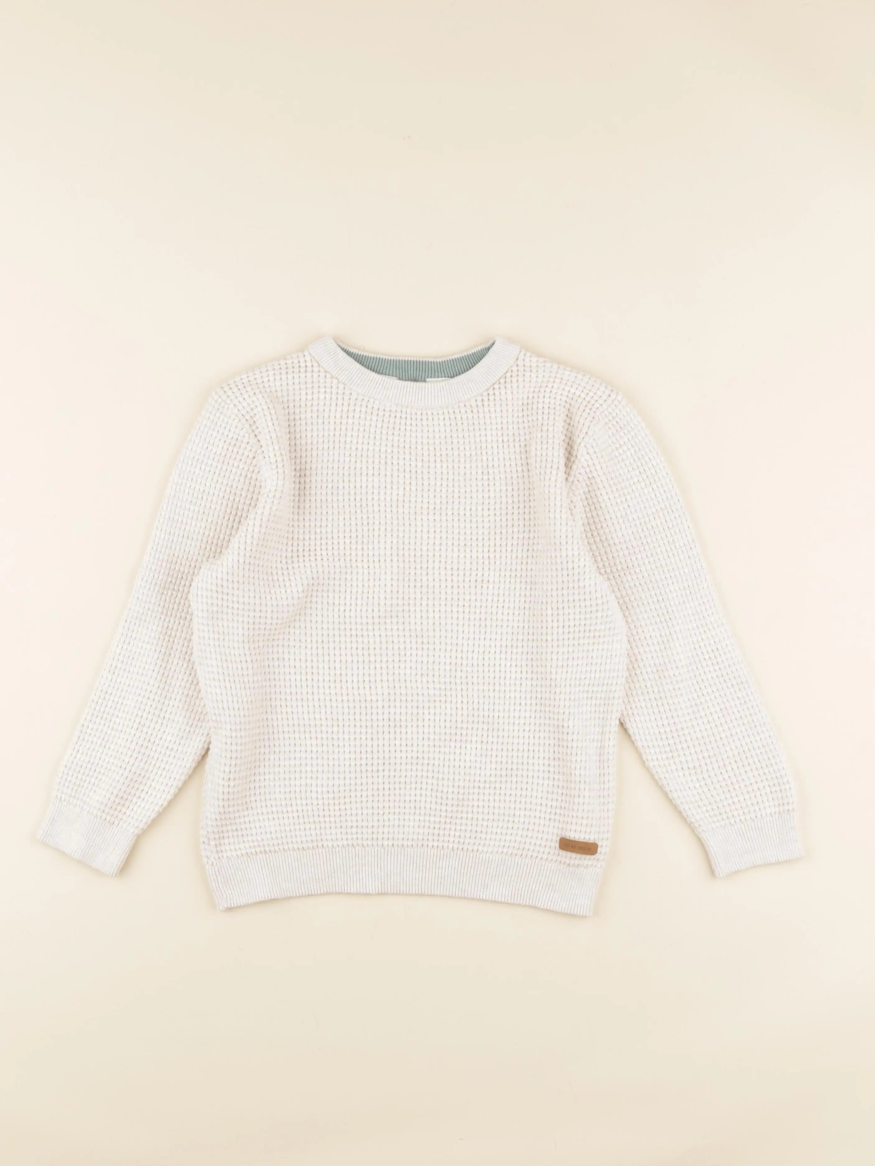 H&M - pull beige - 4/6 ans