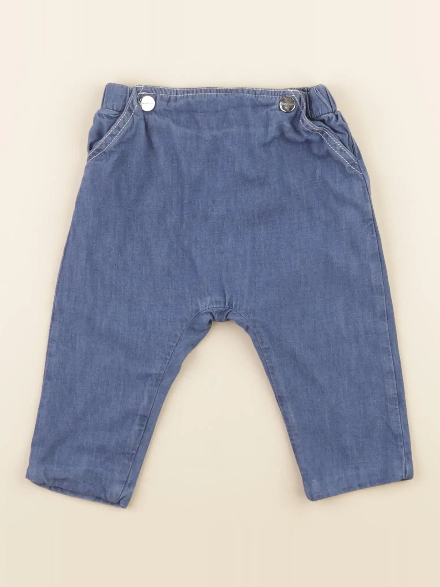 Jacadi - pantalon bleu - 12 mois
