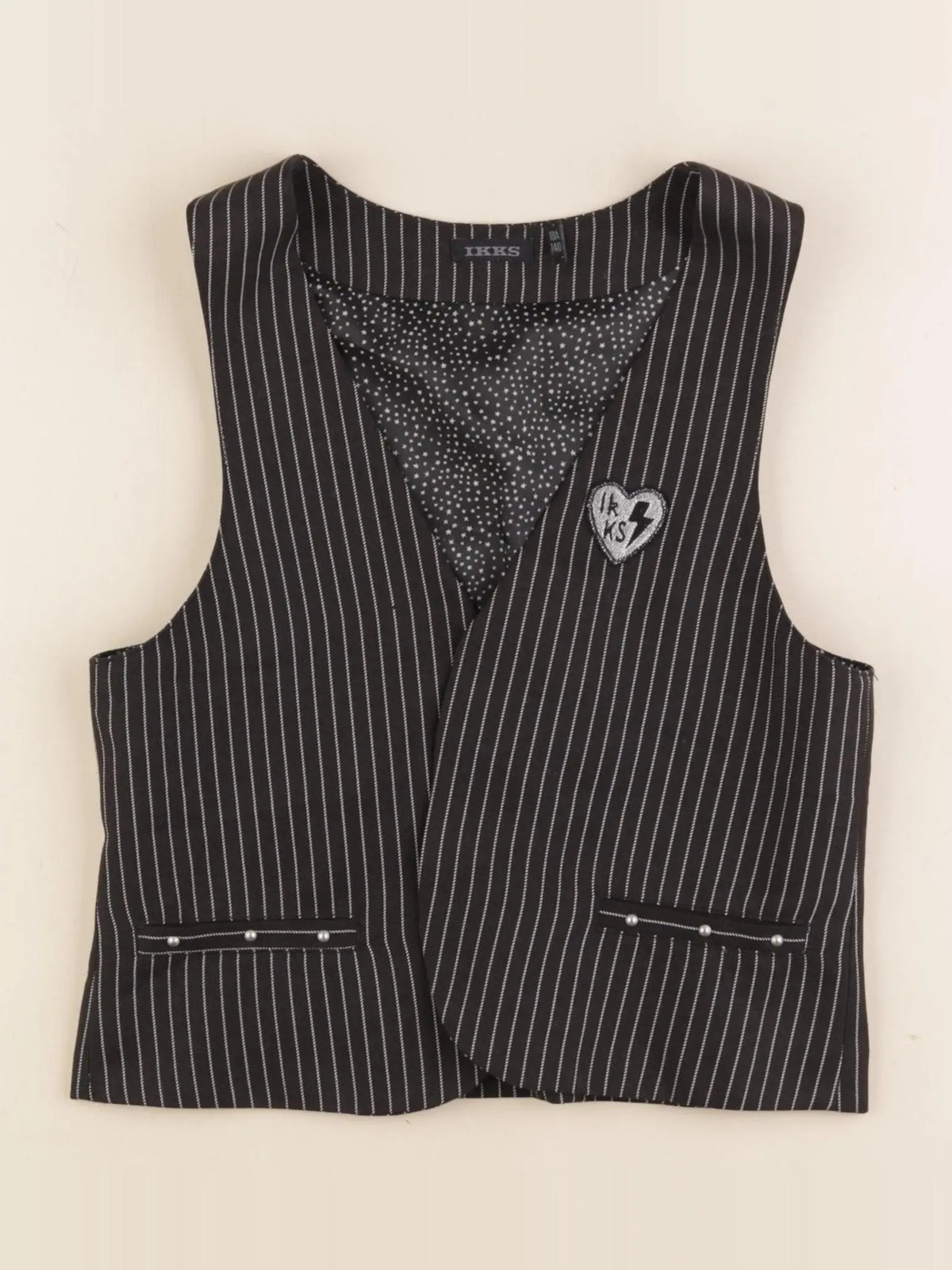 IKKS - gilet noir - 10 ans