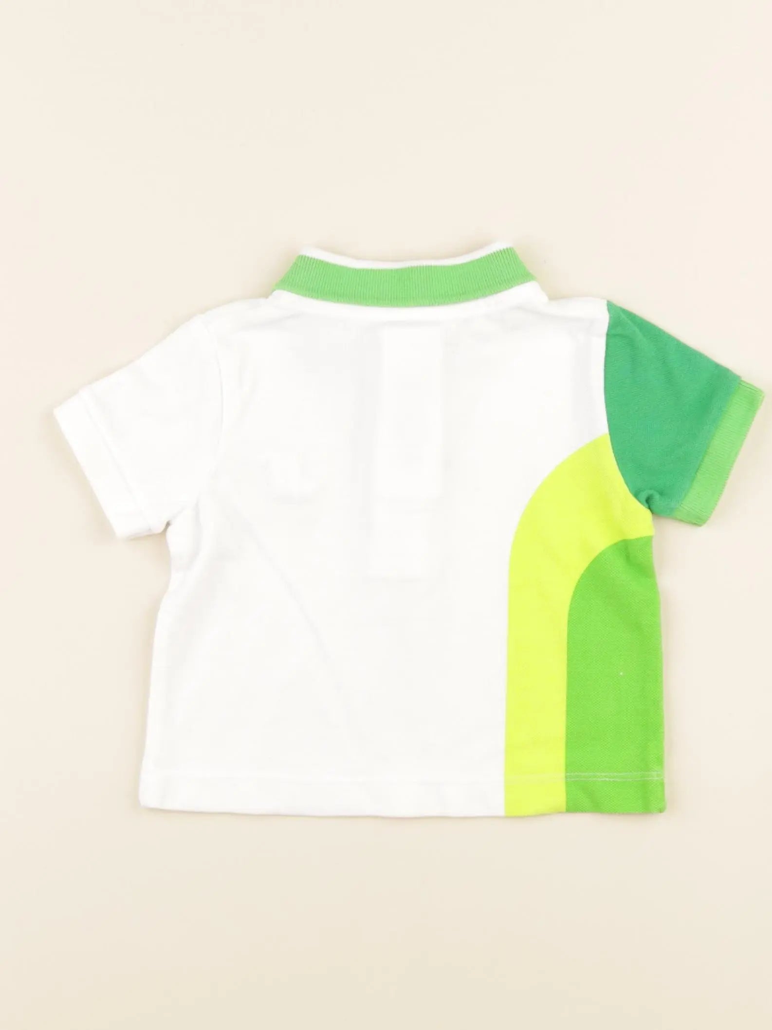 Jacadi - polo blanc, vert - 6 mois