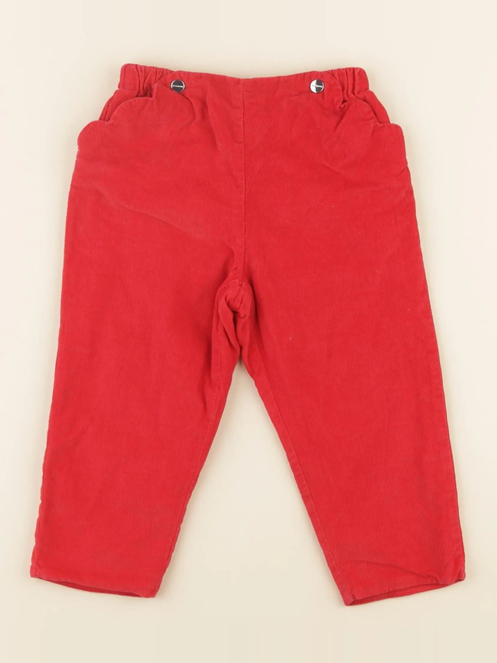 Jacadi - pantalon rouge - 24 mois