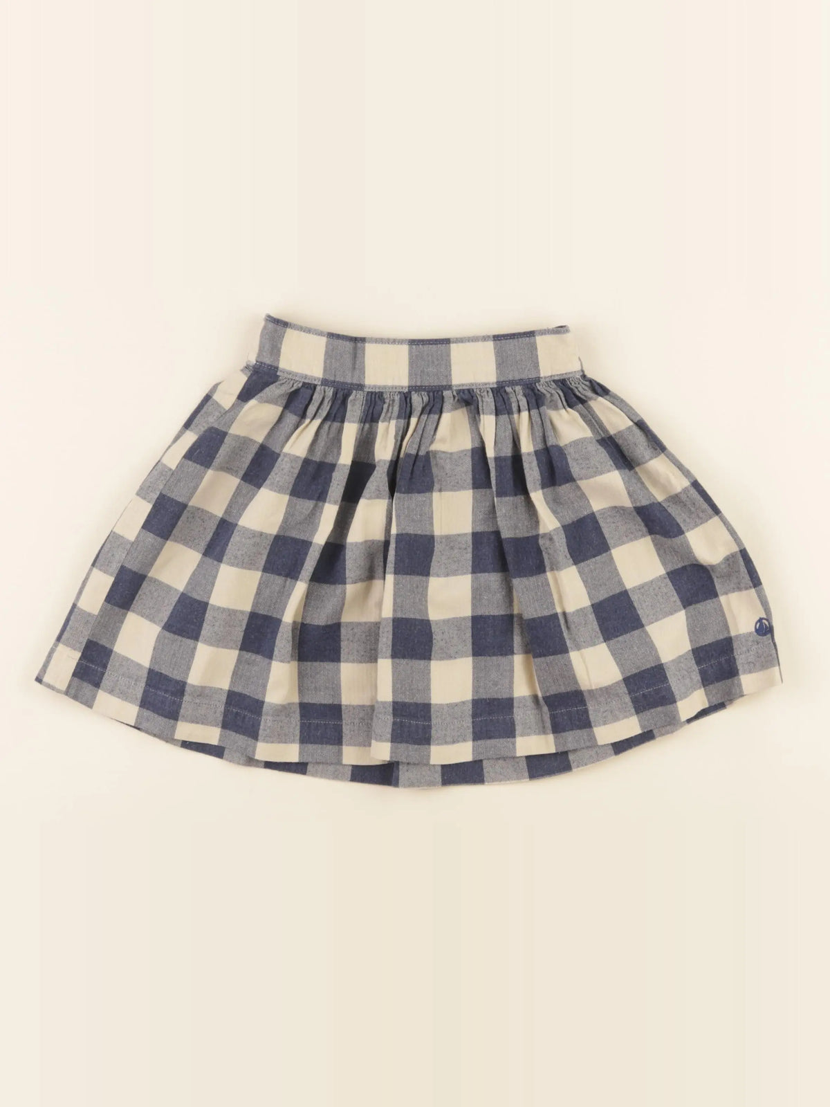 Petit Bateau - jupe bleu, beige - 6 ans