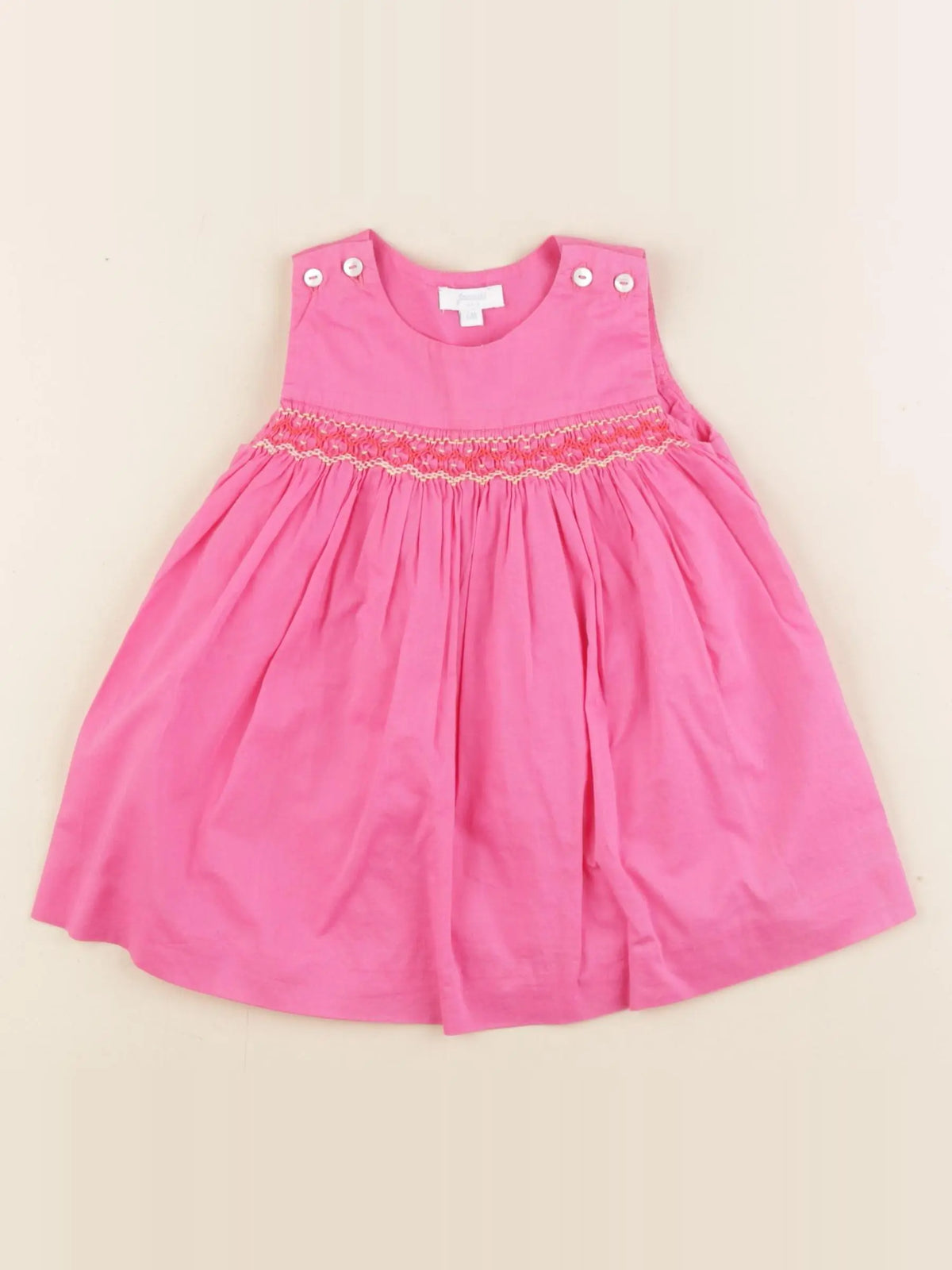 Jacadi - robe rose - 6 mois