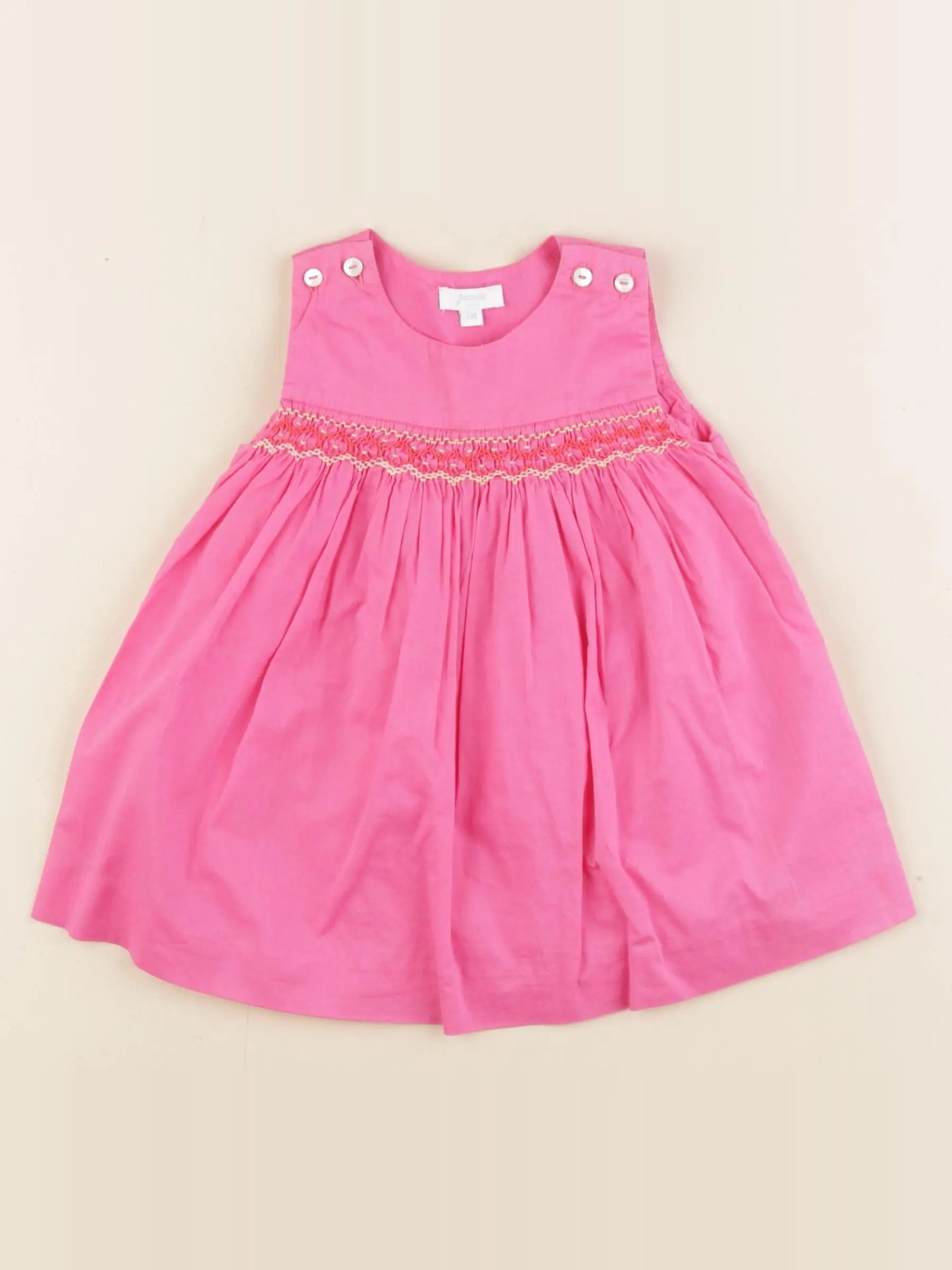 Jacadi - robe rose - 6 mois