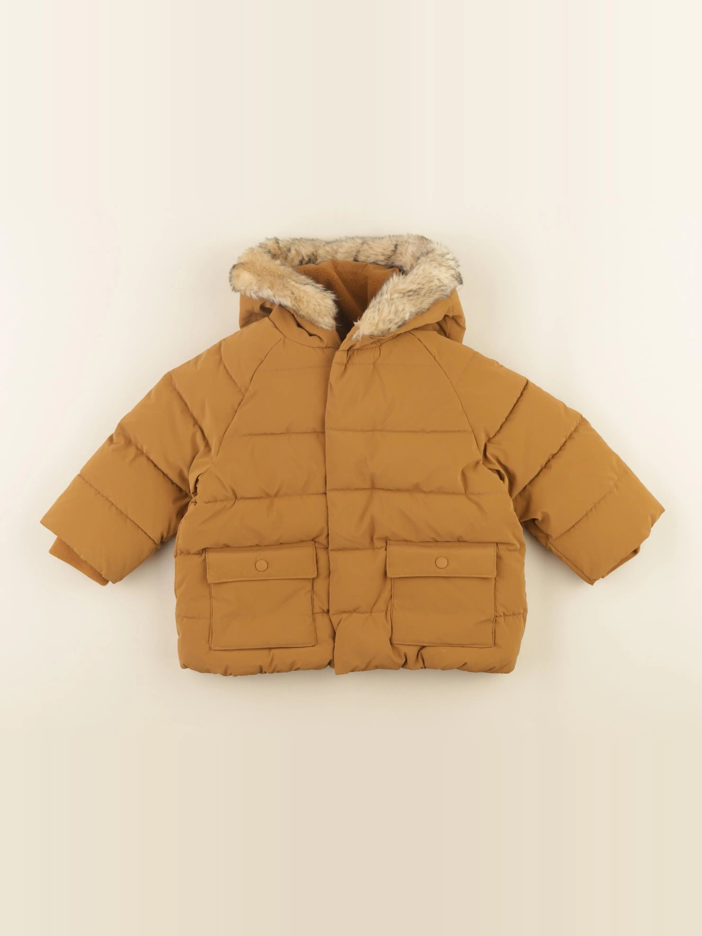 Vertbaudet - doudoune marron - 24 mois