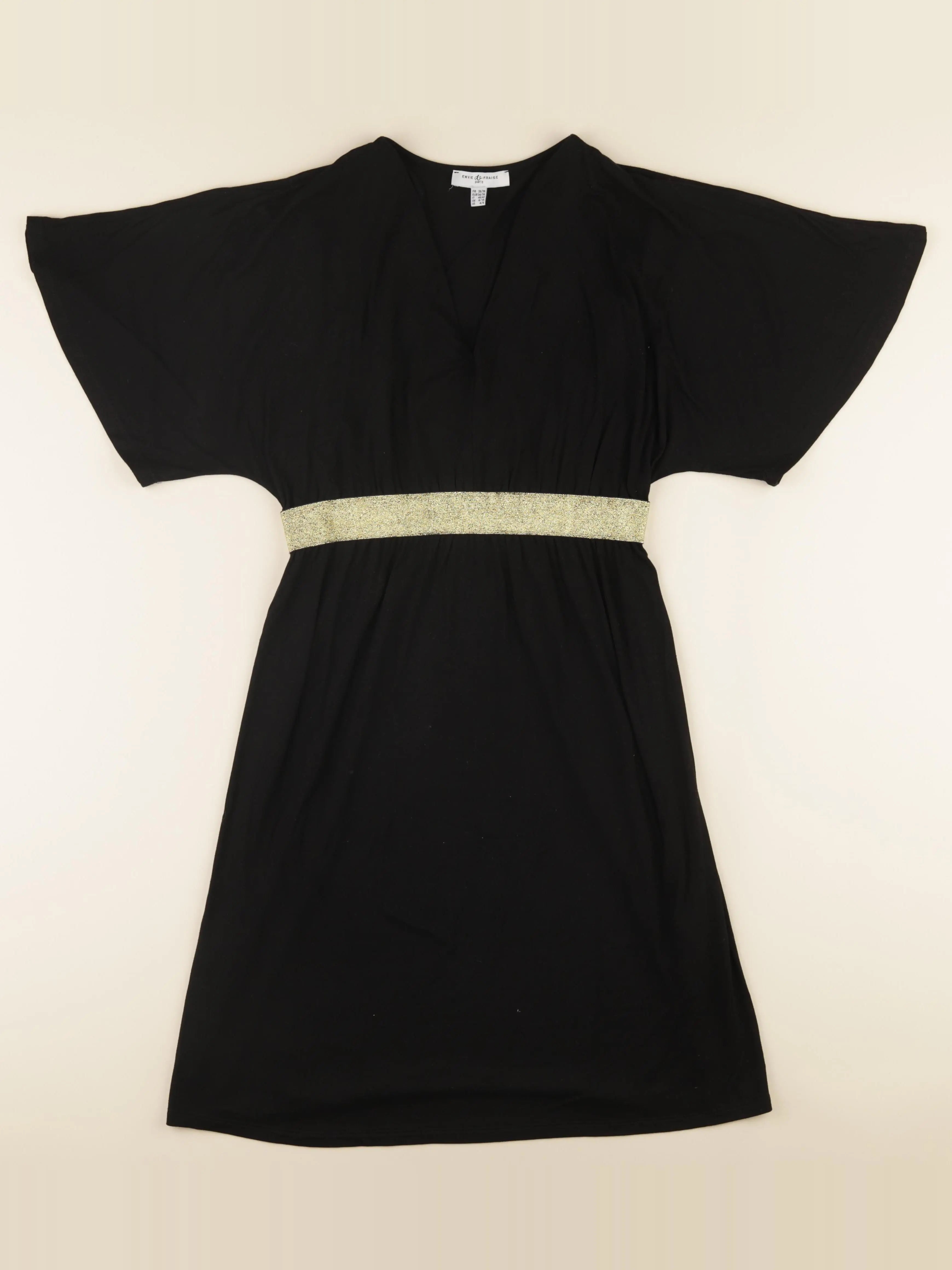 Envie de fraise - robe grossesse, allaitement noir - 36 à 38