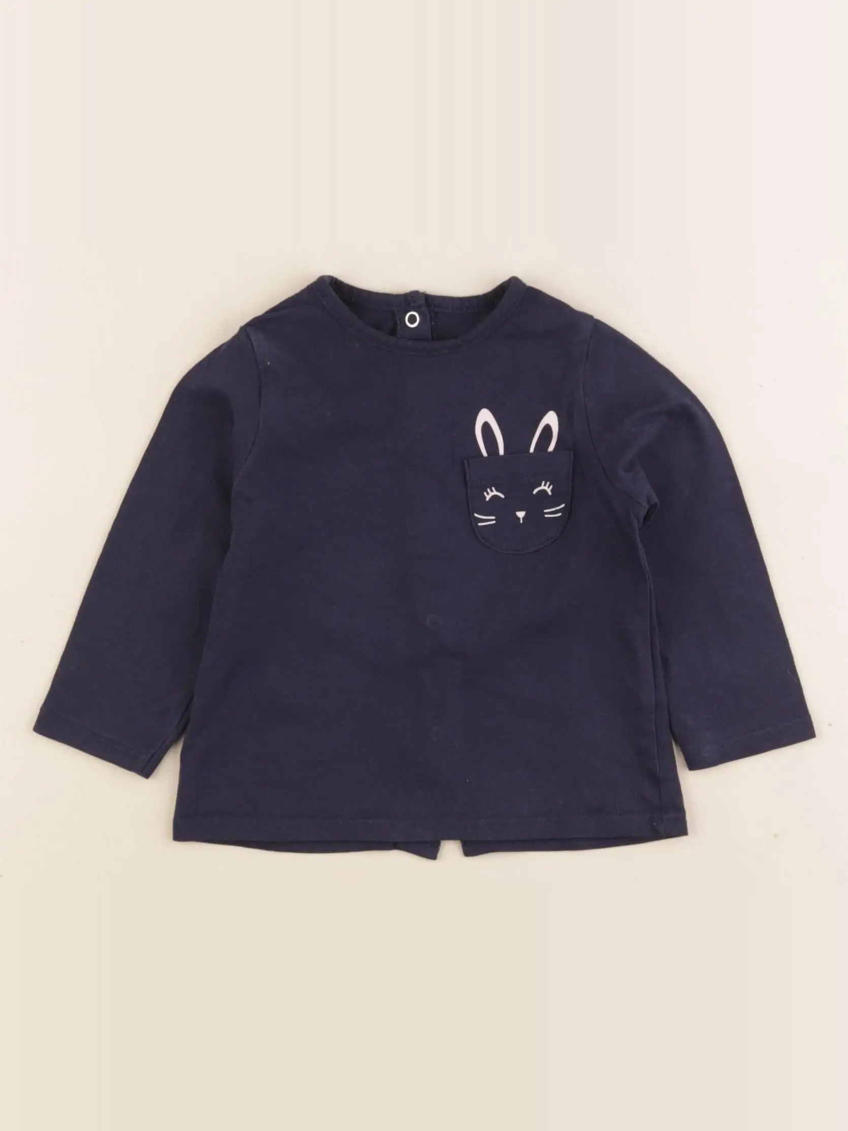 Vertbaudet - tee-shirt bleu - 6 mois