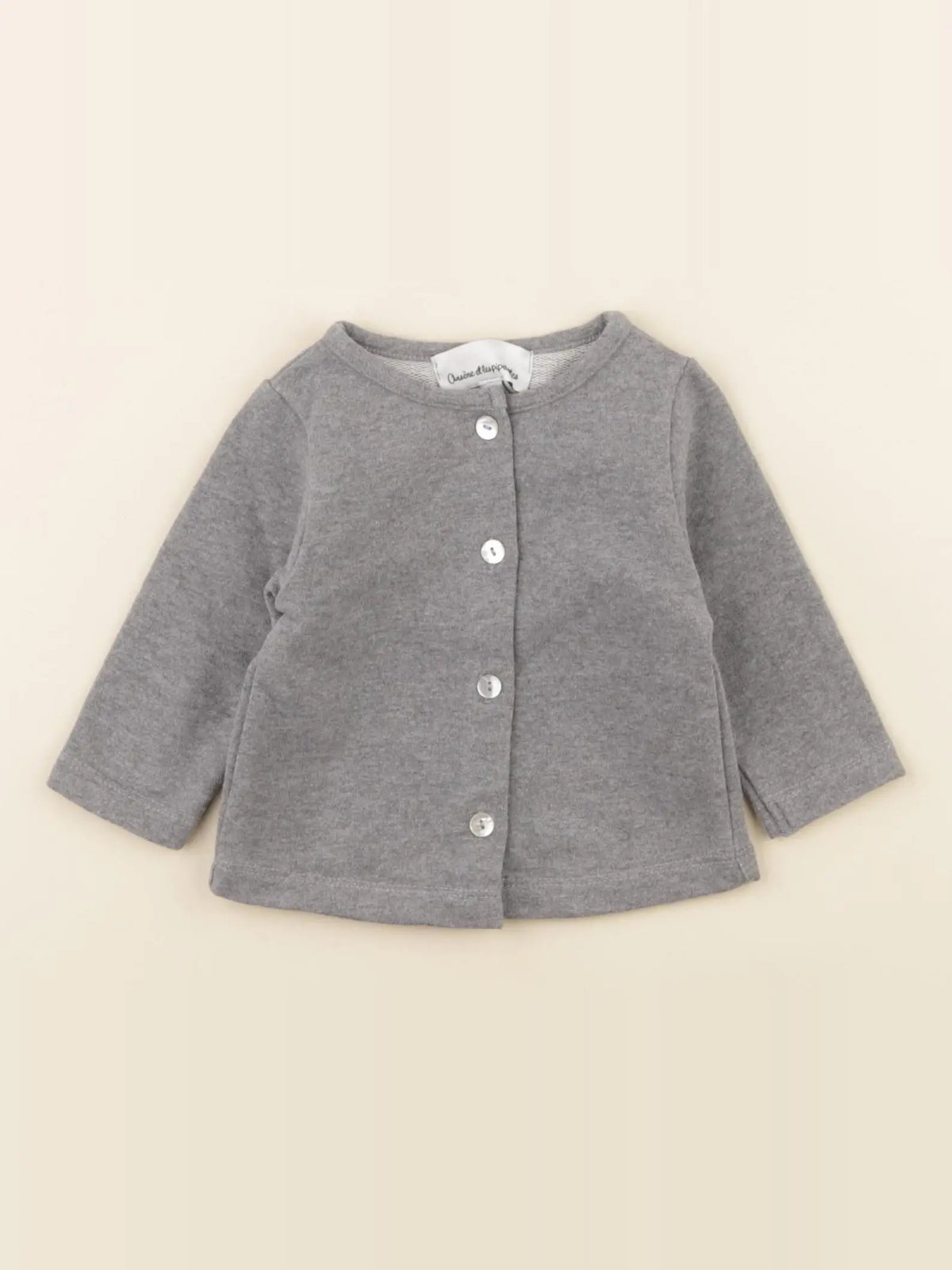 Arsène et les pipelettes - sweat gris - 6 mois