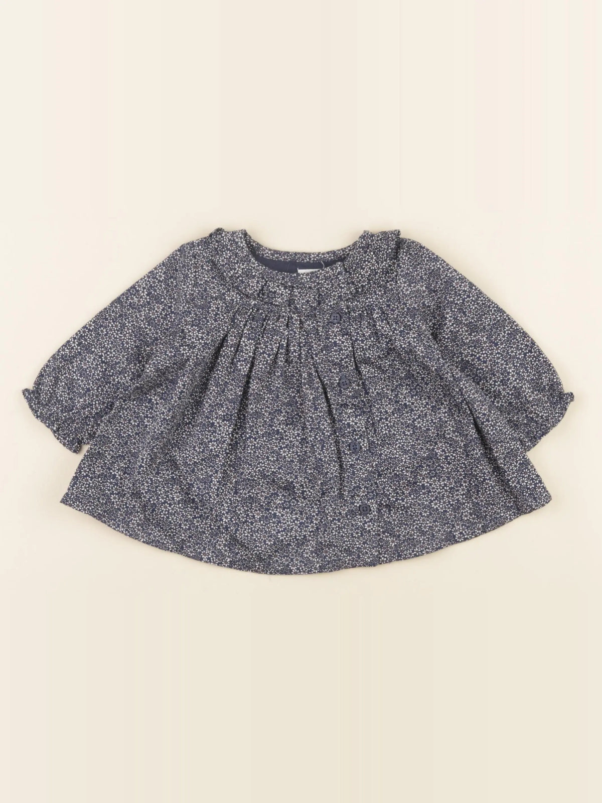 Boutchou - blouse bleu - 6 mois