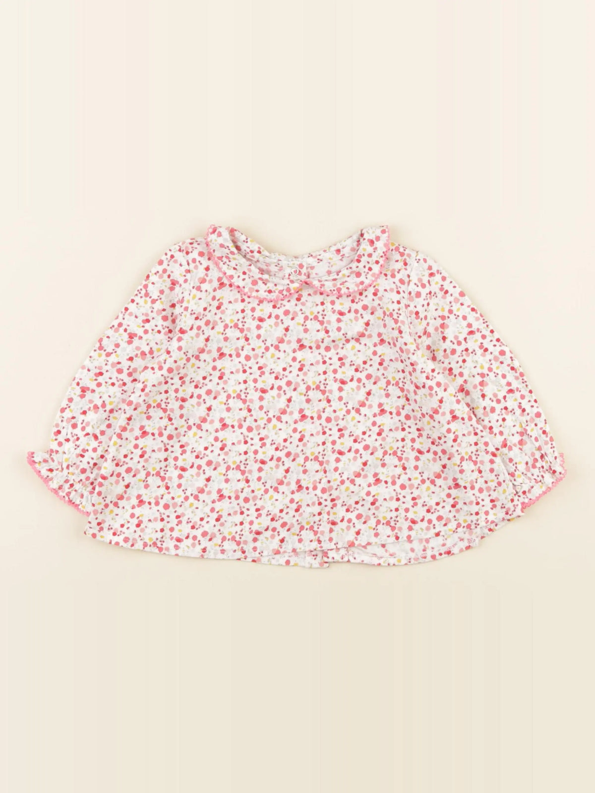 Petit Bateau - blouse rose - 6 mois