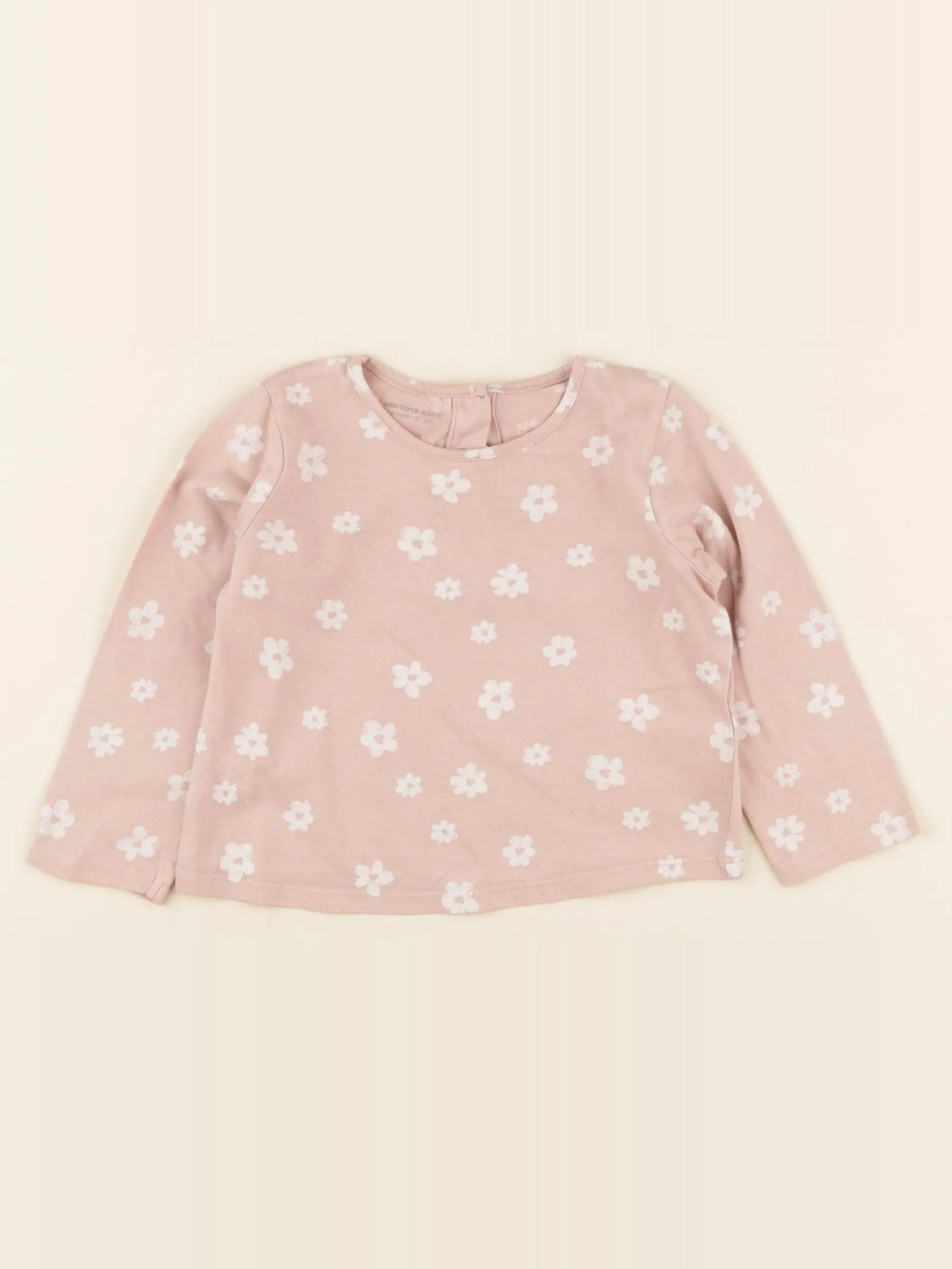 Vertbaudet - tee-shirt rose - 18 mois