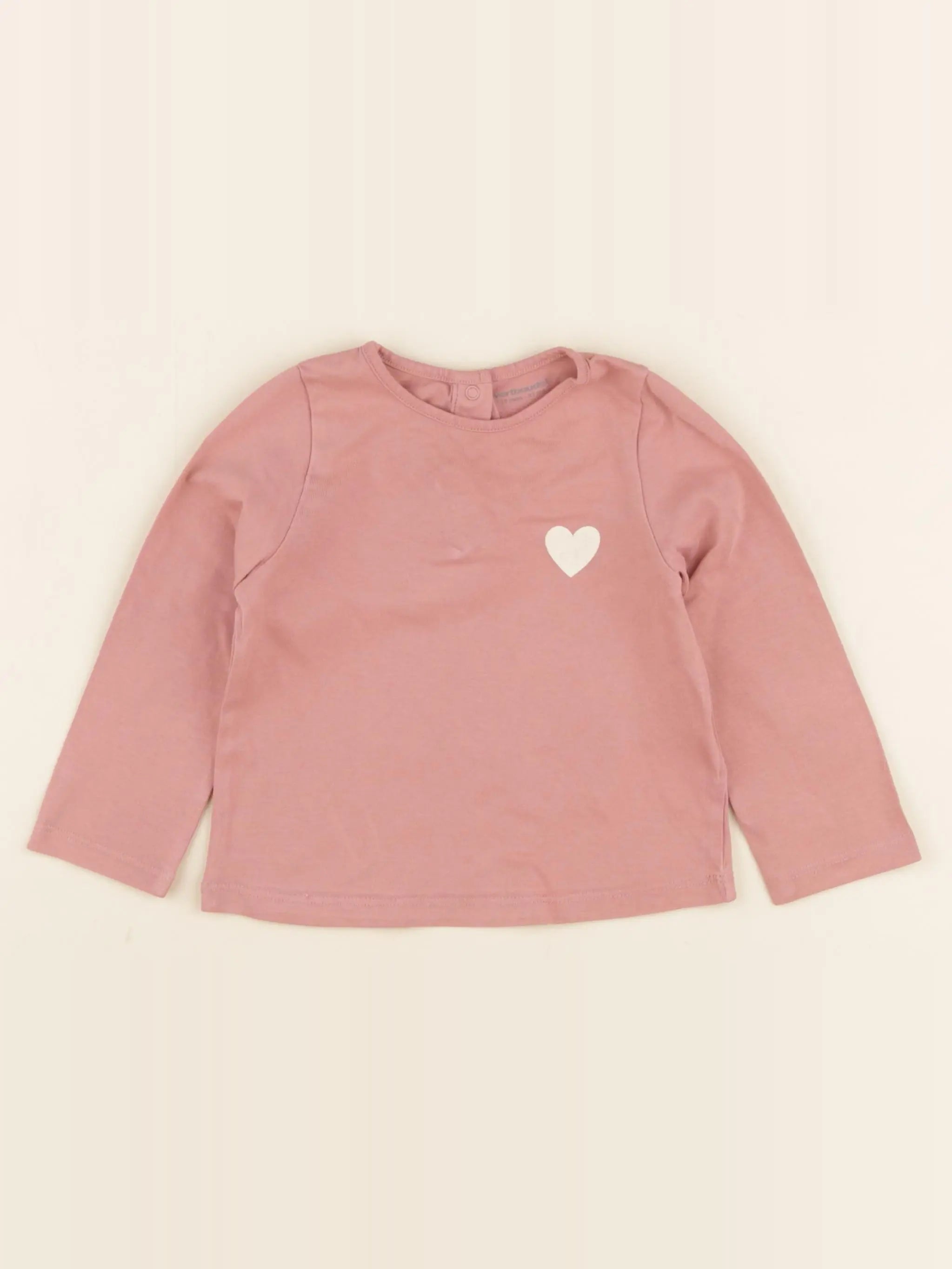Vertbaudet - tee-shirt rose - 18 mois