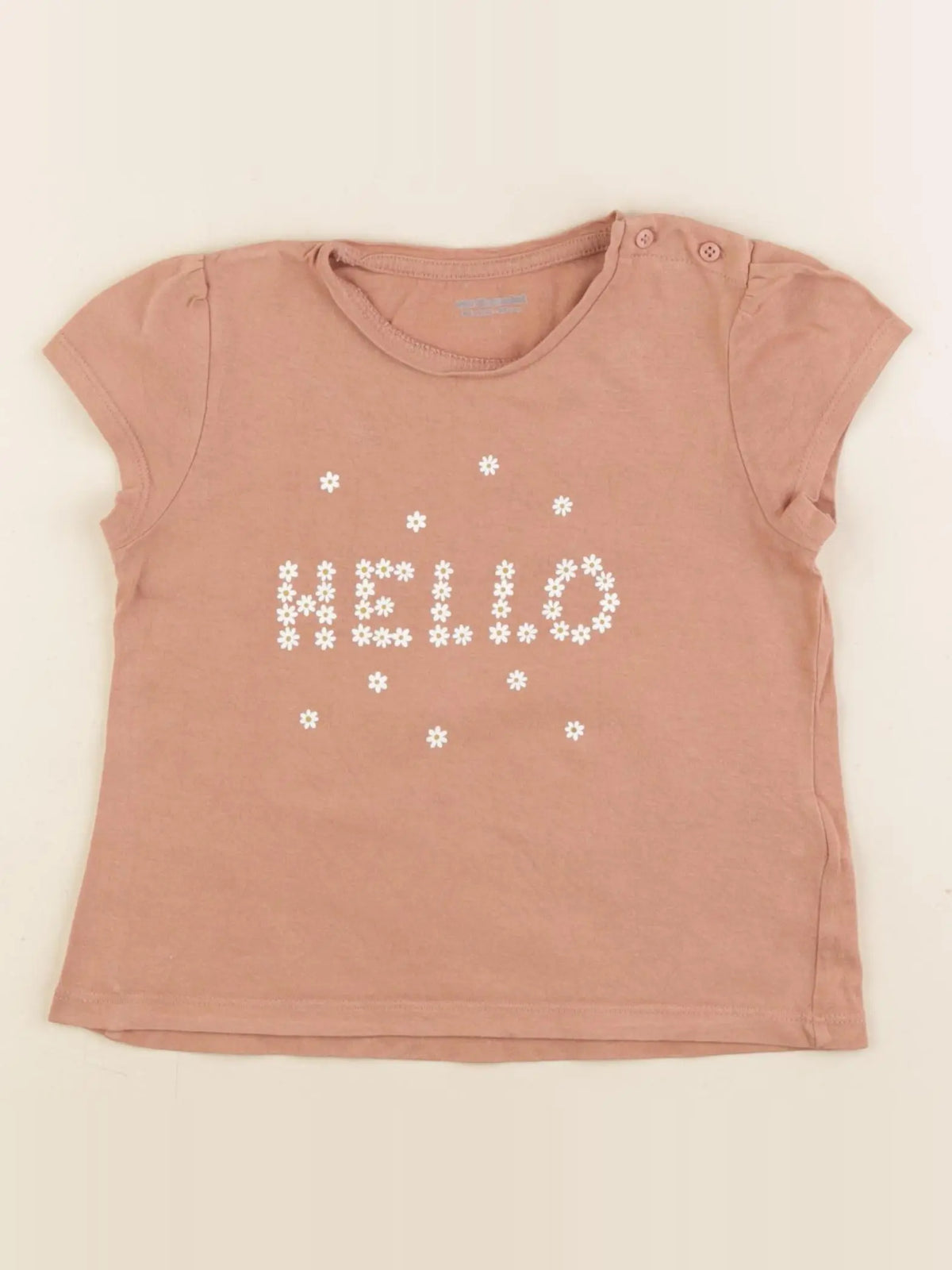 Vertbaudet - tee-shirt marron - 36 mois