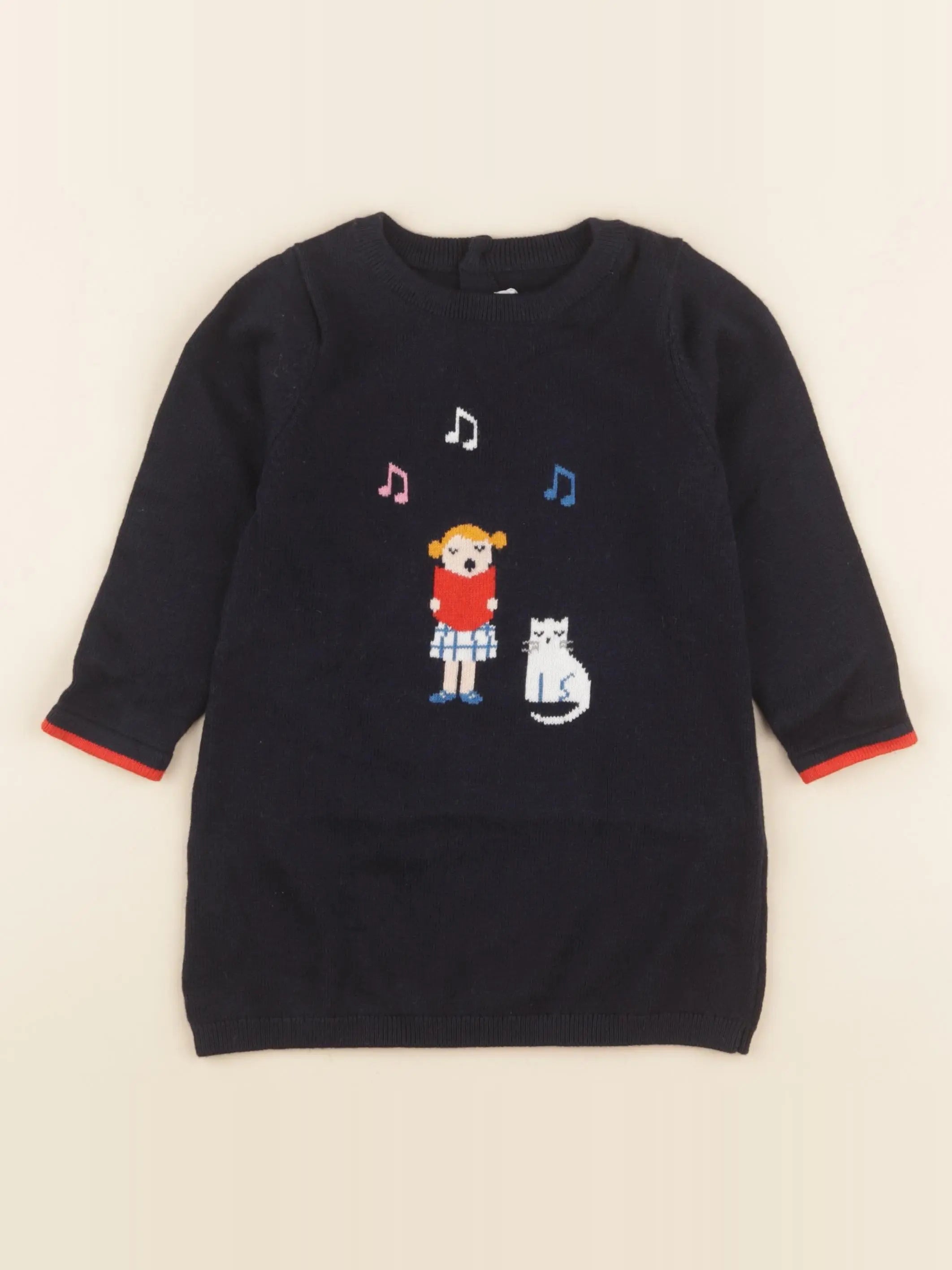 Jacadi - robe bleu - 24 mois