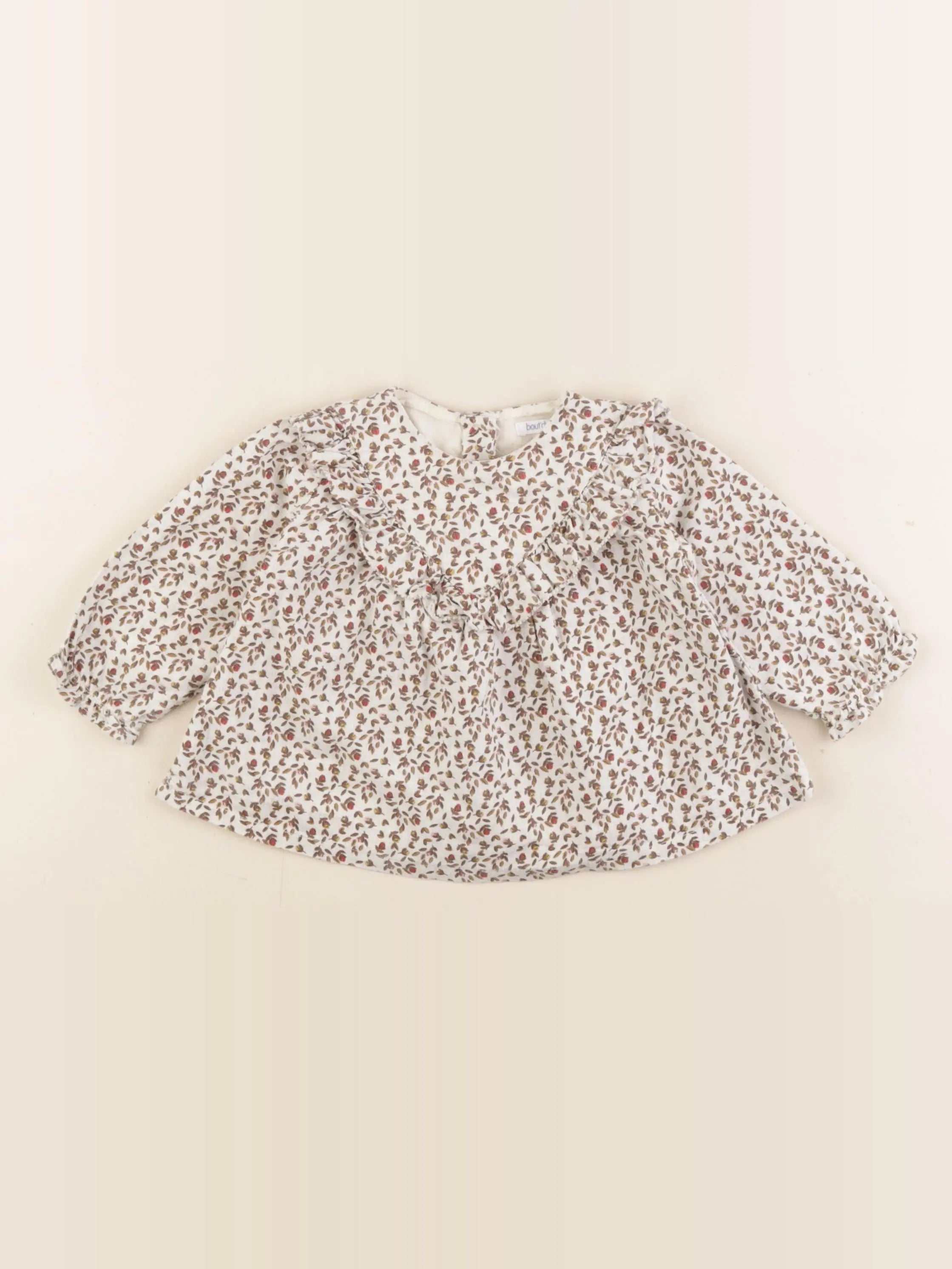 Boutchou - blouse beige - 6 mois