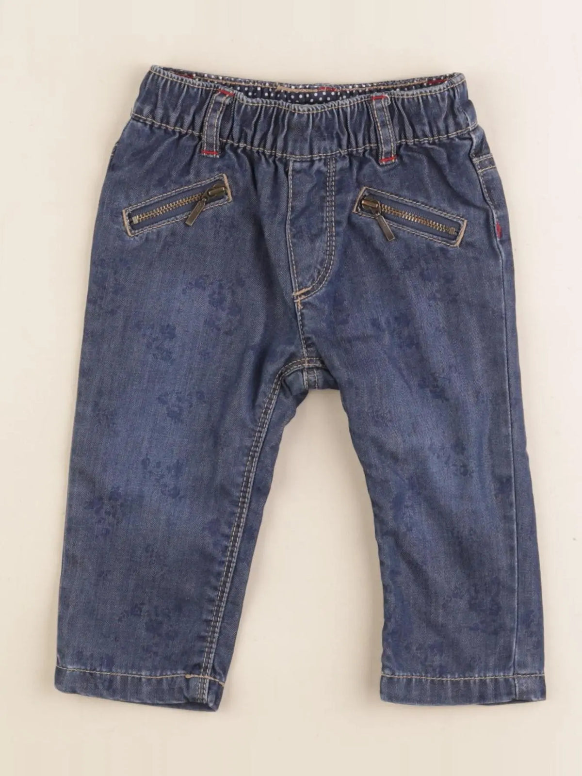 IKKS - pantalon bleu - 6 mois