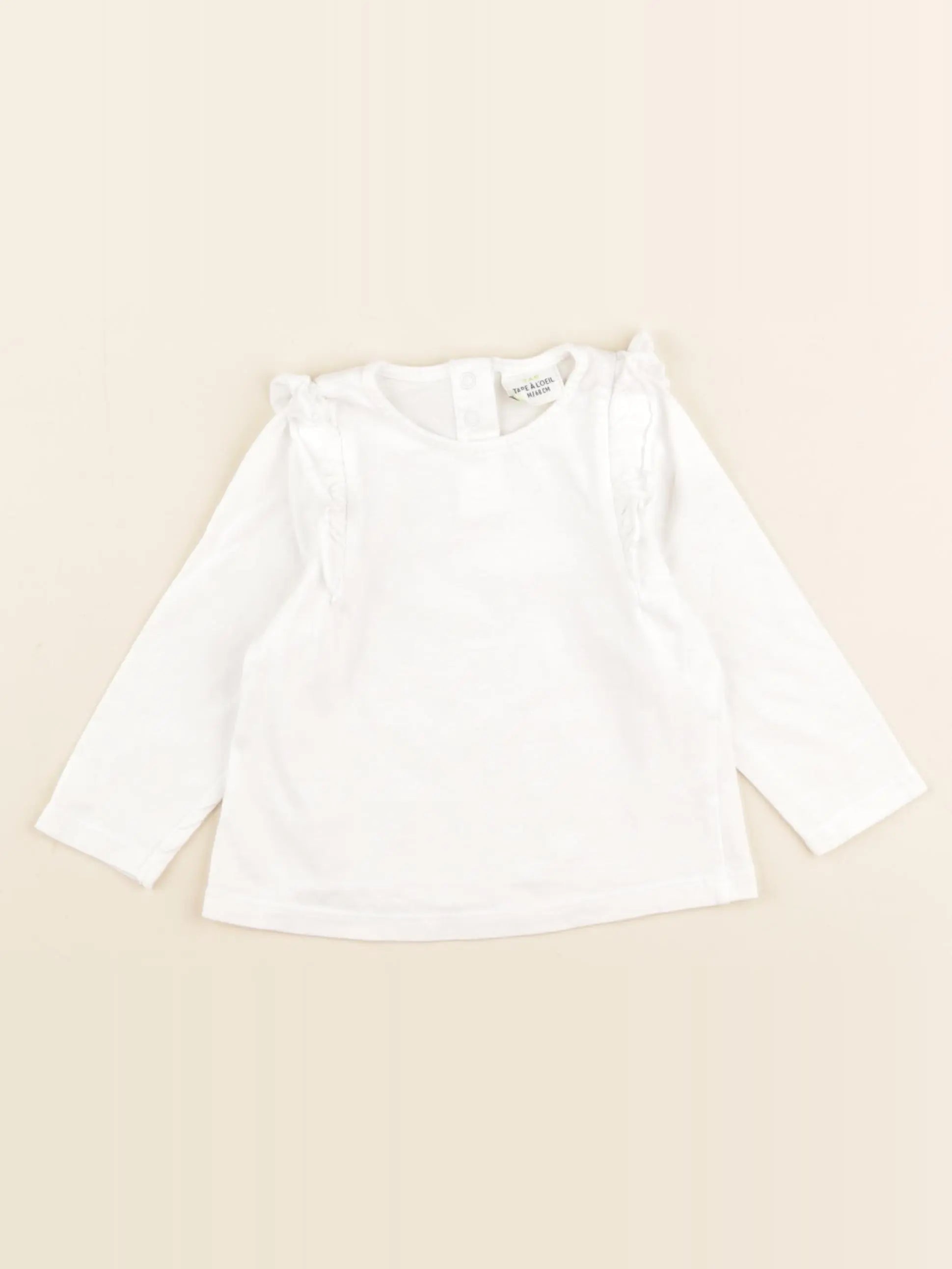 Tape à l'oeil - tee-shirt blanc - 6 mois