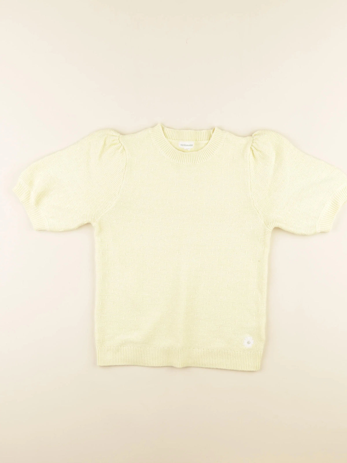Vertbaudet - pull jaune - 10 ans