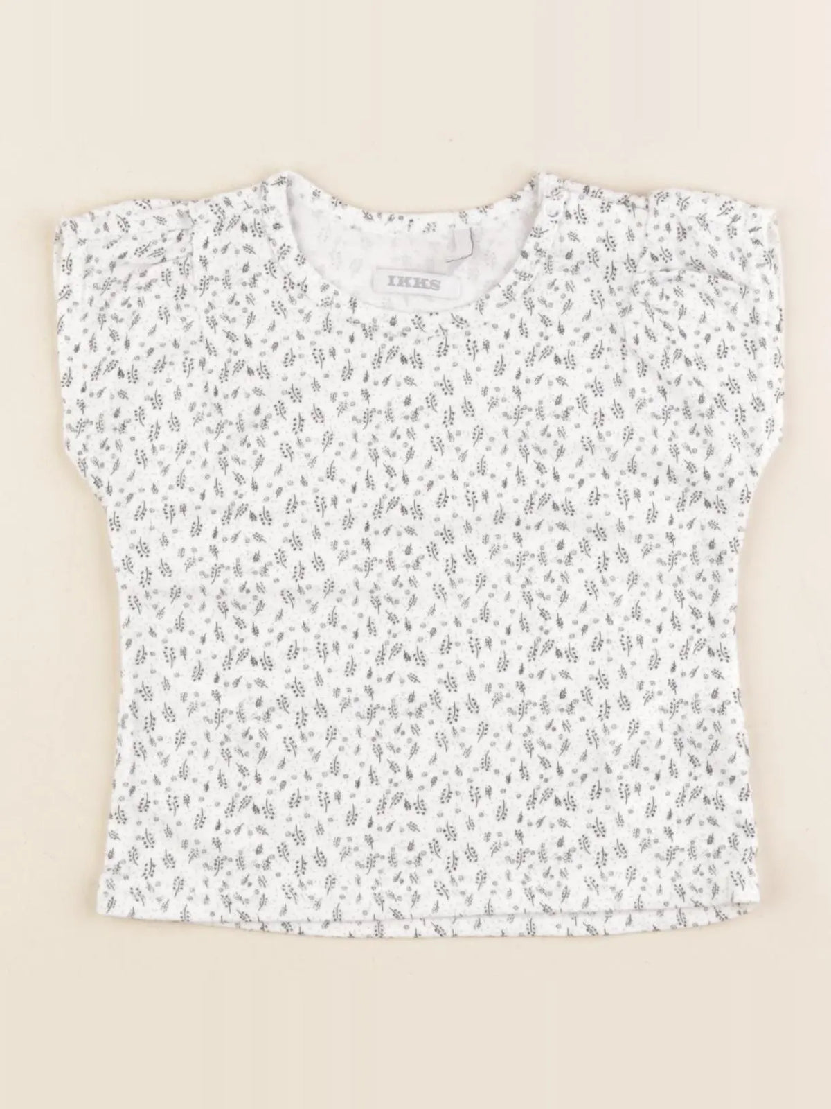 IKKS - tee-shirt blanc - 6 mois