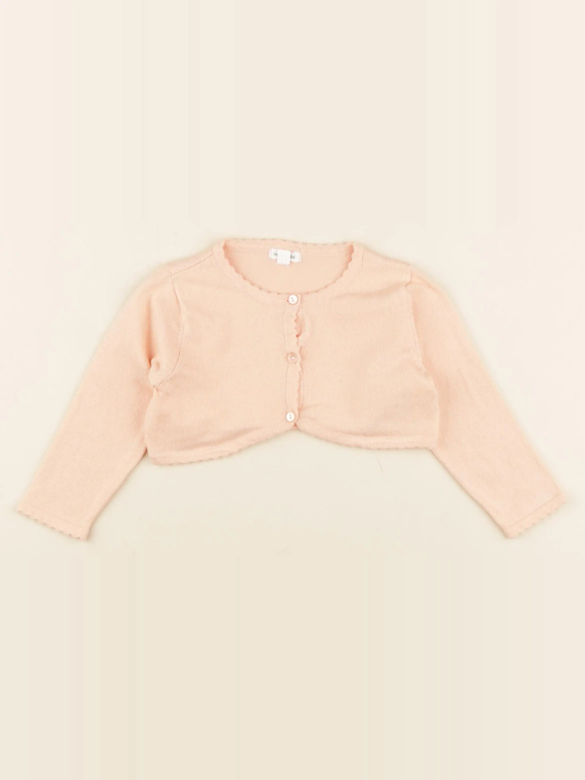 Vertbaudet - gilet orange - 18 mois
